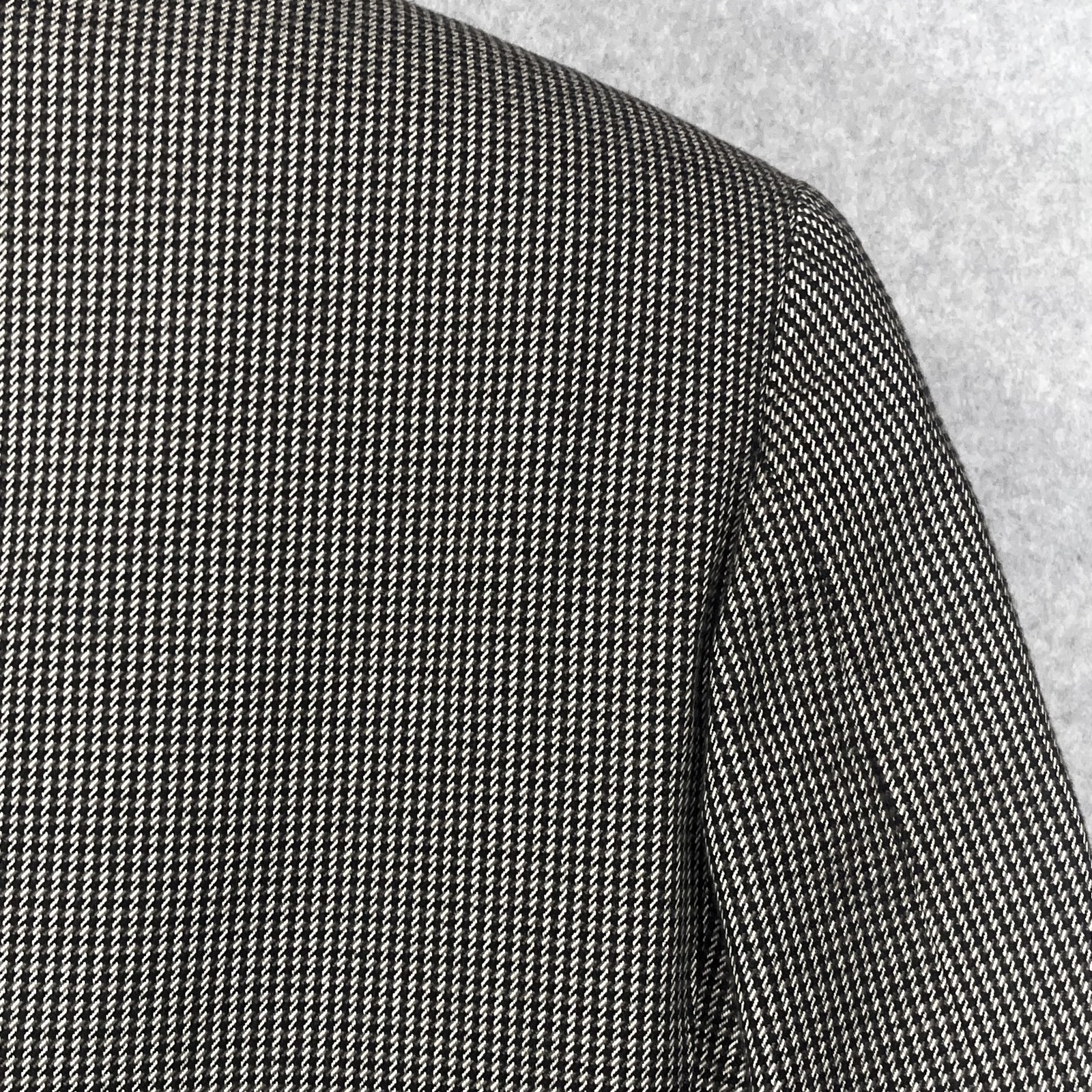 Norm Thompson Blazer Men Houndstooth Wool Elbow Patch Sport Coat Jacket USA READ