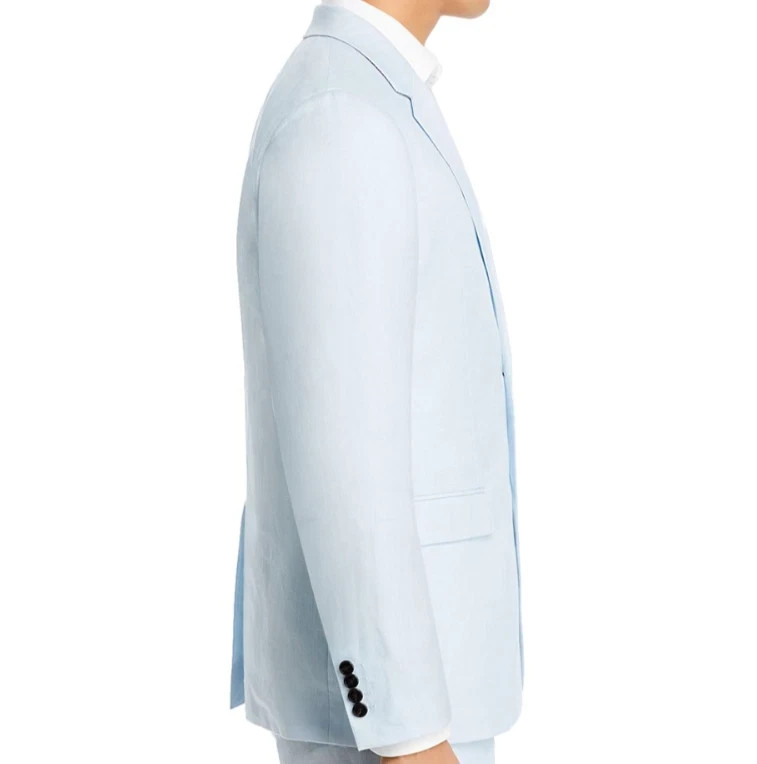 THEORY Chambers Sport Coat Fog Blue All Seasons Linen Blazer 38 S (EU 48)