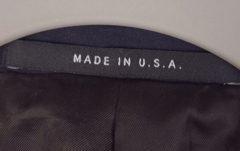 Circle Rock USA *NWT* Navy Blue Doeskin Wool Jacket Car Coat Men’s Size 47R XXL