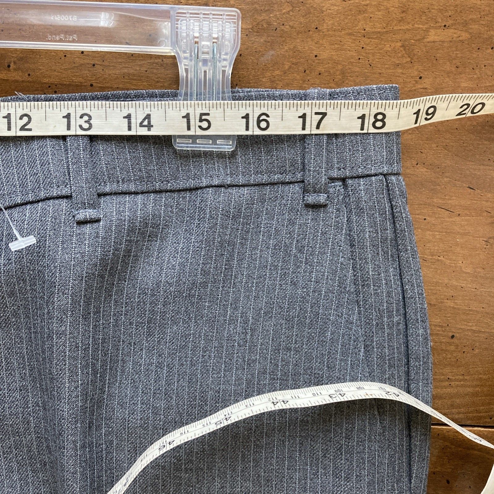 Levi’s Action Mens Vtg Suit Sz 44L 36X30 Gray Pinstripe 70s Retro Single Vented