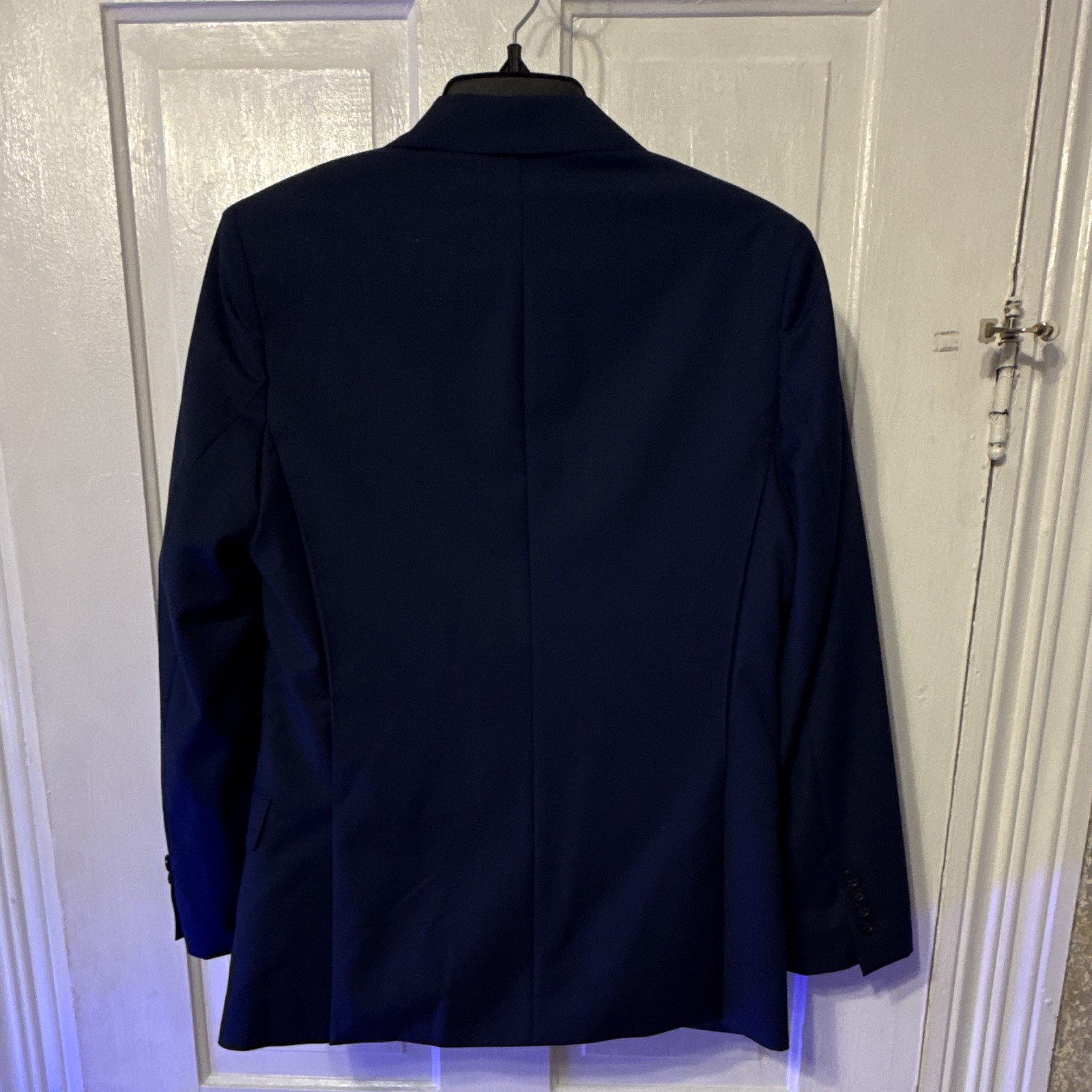Banana Republic Men’s Blue Wool Sports Jacket Slim Fit Suit 34S Short