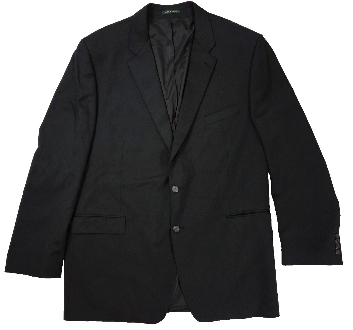 RALPH LAUREN LRL Mens 2 Piece Black Suit 52XL Jacket 40×35 Pants Wool Canada
