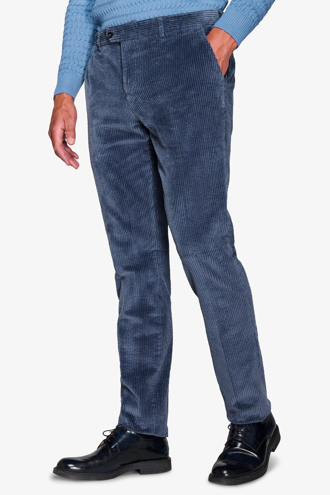 Dan John Men’s Blue Velvet Corduroy Suit Blazer Jacket & Trousers Various Sizes