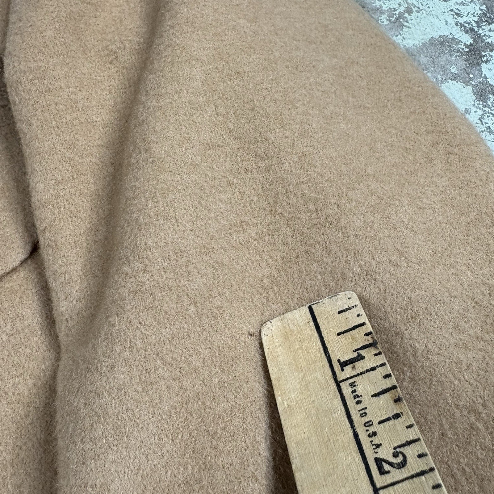 Vintage Eddie Bauer Blazer Men’s Size 39 Beige Camel Hair USA Made Retro Preppy