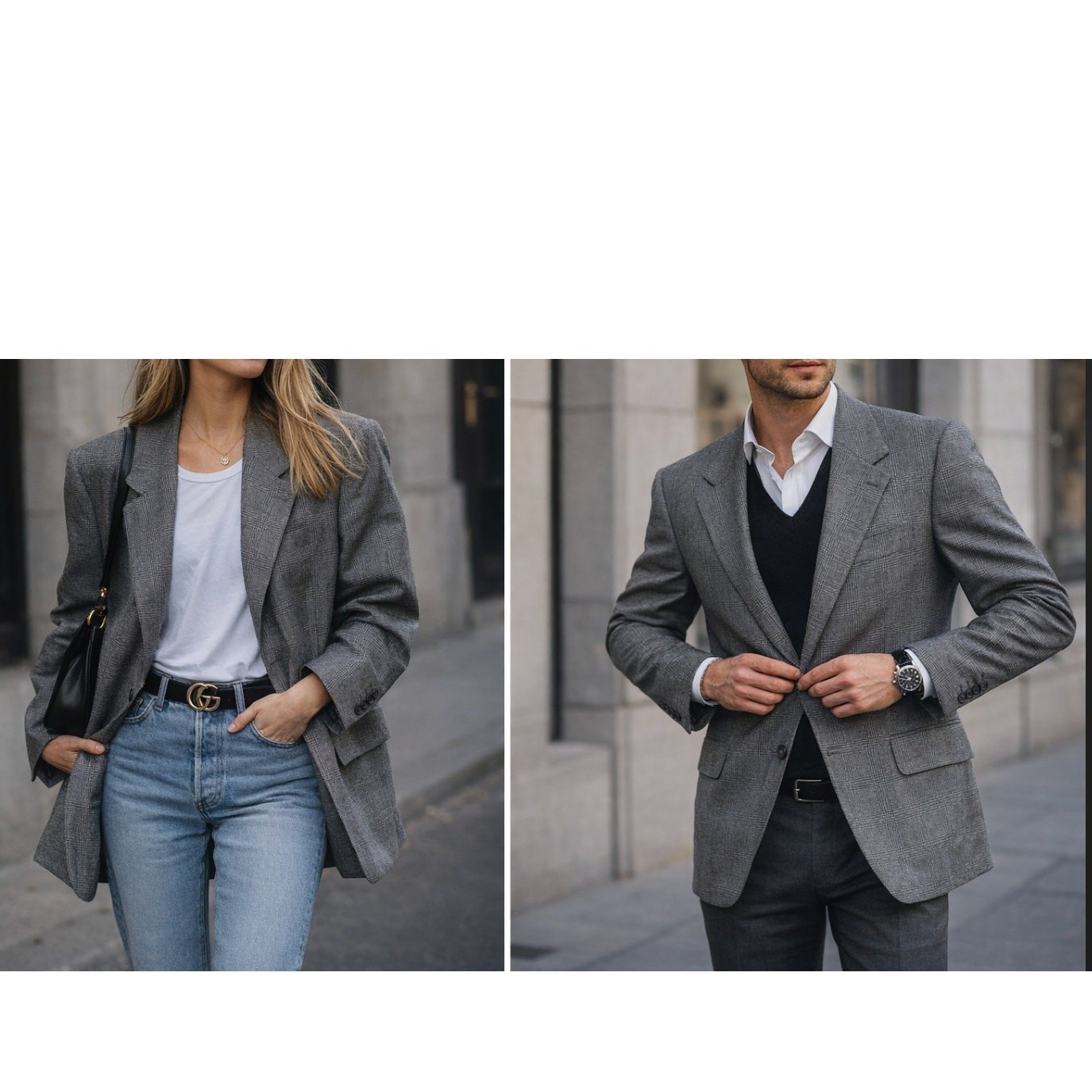 Oscar de la Renta Silk Wool Glen Plaid Blazer Made Colombia Men’s 38S Vintage