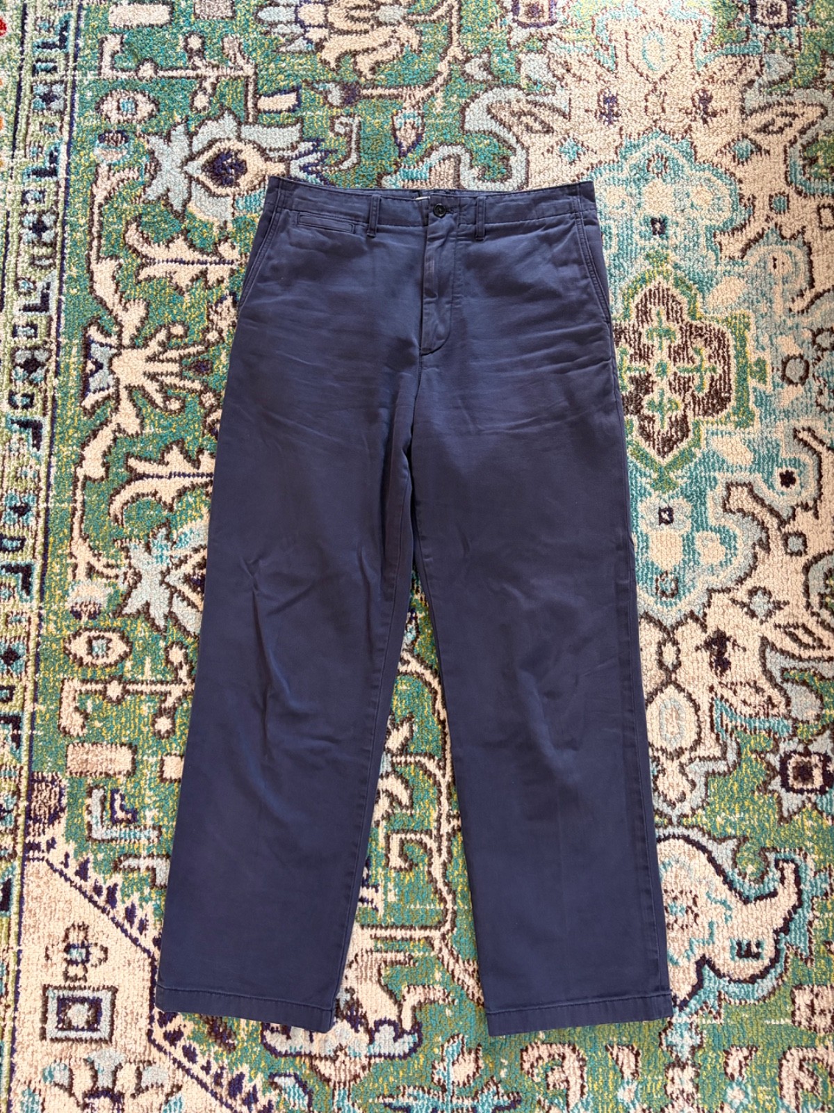 Alex Mill 100% Cotton Navy Suit in Vintage Twill Men’s Medium 34×32