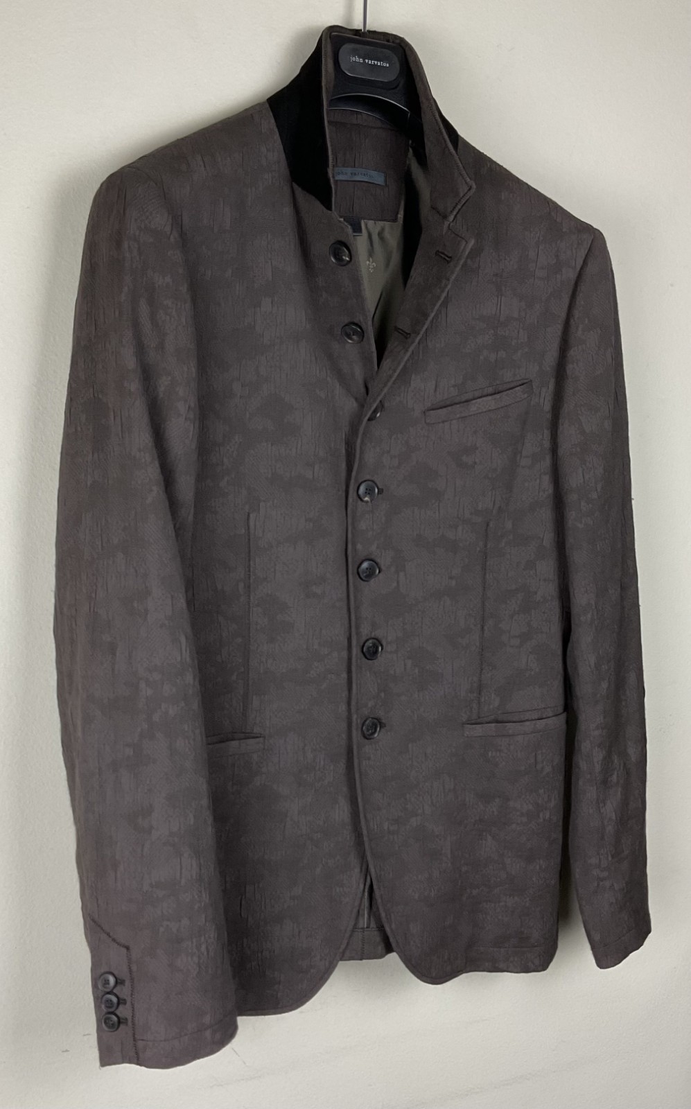 $1398 John Varvatos Collection Multi-Button Jacquard Blazer Jacket EU48 US38