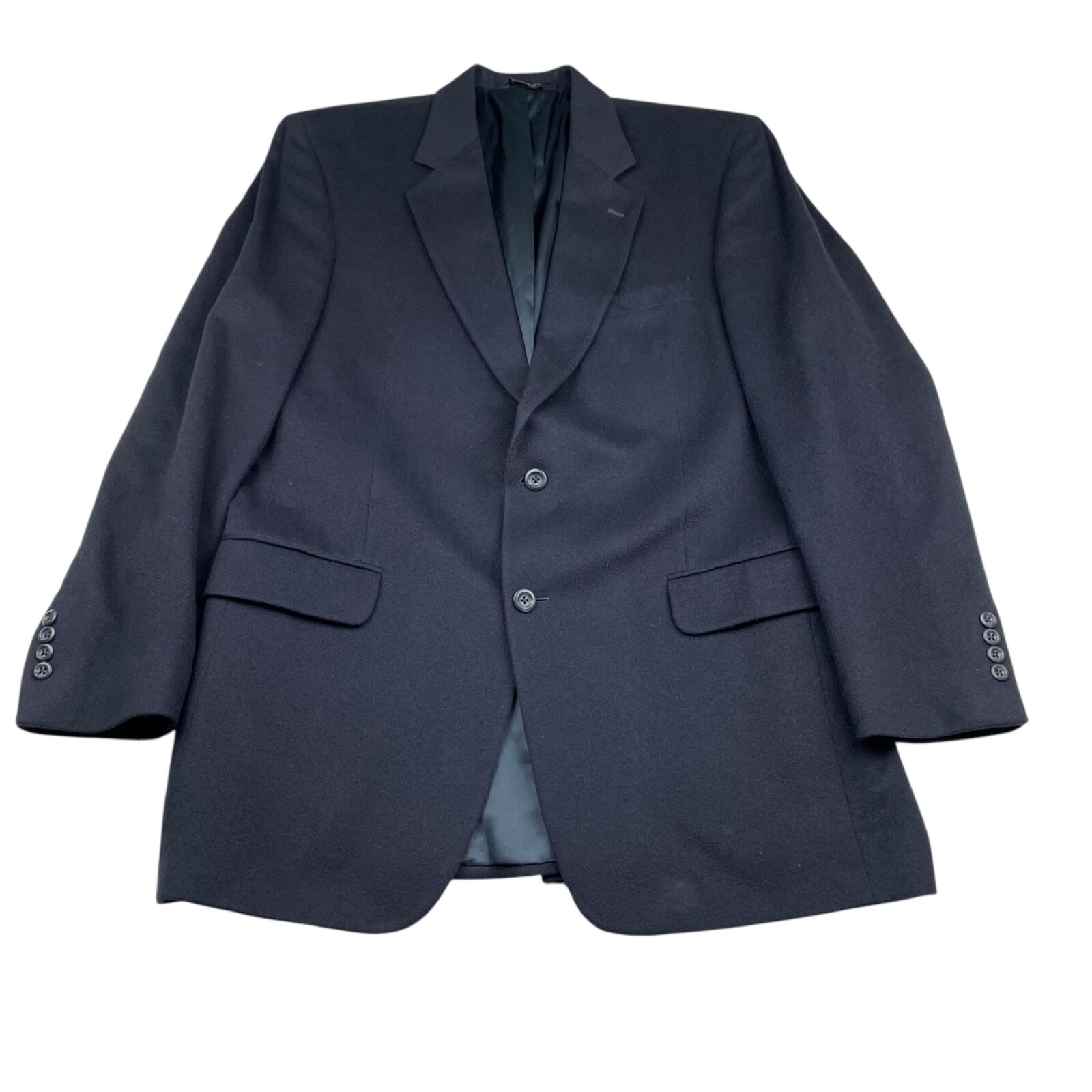 Jos A Bank Men’s 100% Cashmere 2-Button Blazer/Jacket Navy Blue • 42L