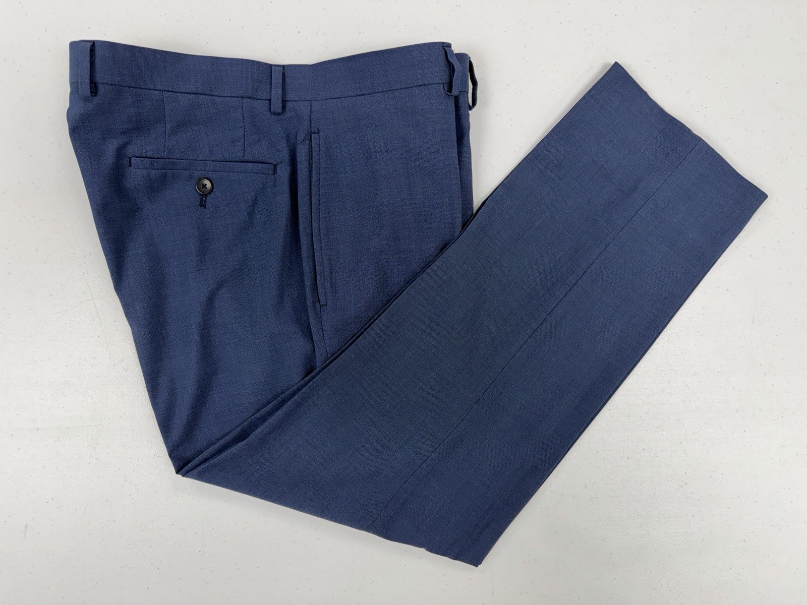 Marc NY Men’s Dark Blue Suit 40S 35X28 $498 Two Button Modern