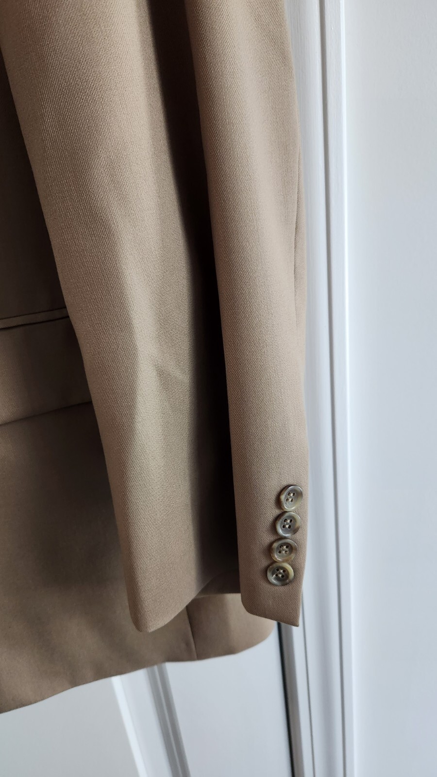 Joseph & Feiss International Men Blazer 46R Light Brown 100% Wool Jacket Chile