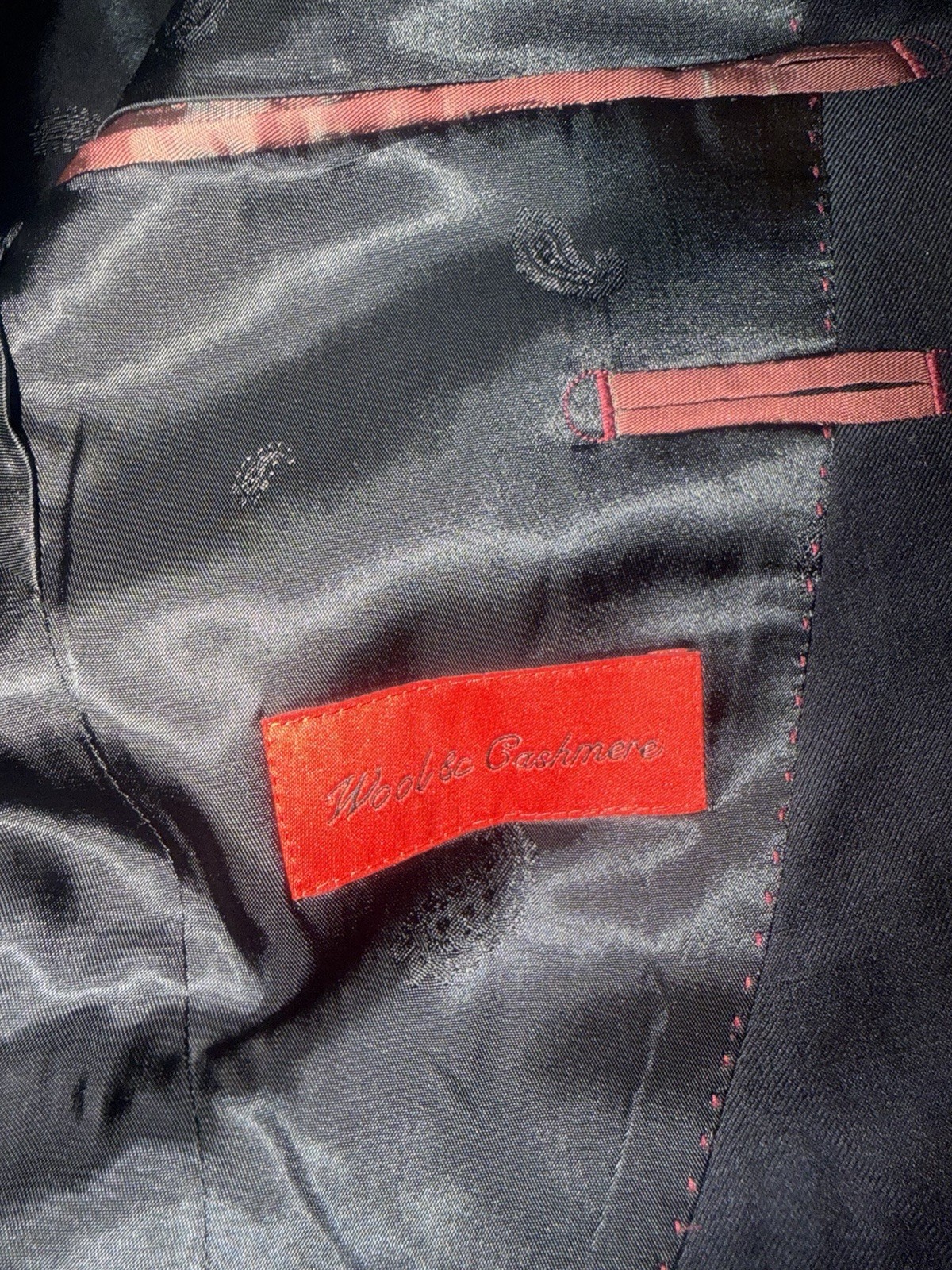 Bartorelli Napoli Wool,Cashmere Blazer 44 Black Sport Coat, See Measurements