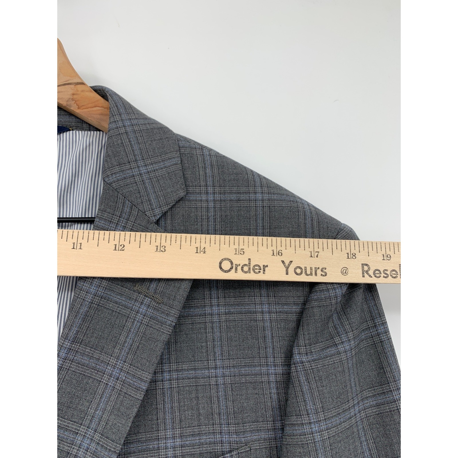 Brooks Brothers Blazer 40R Gray Blue Plaid Explorer Regent Fit Sport Coat NEW