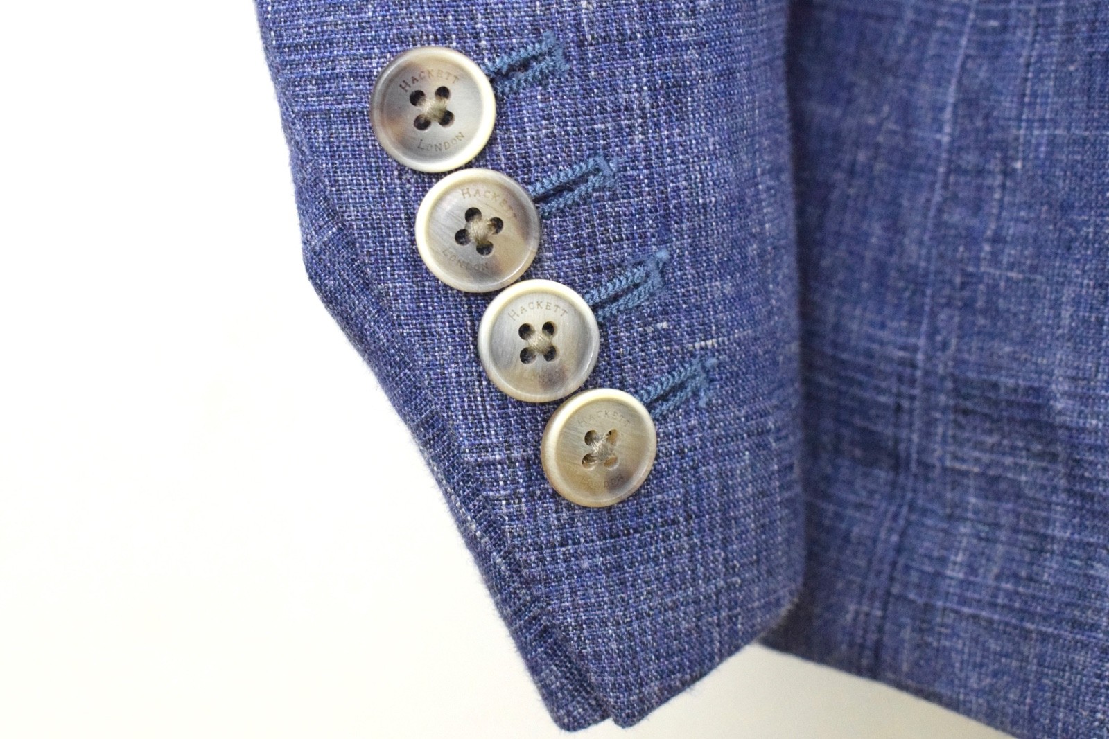 New HACKETT 100% Linen Delave Hopsack Blazer £500 Size 38R/48R M Textured Weave