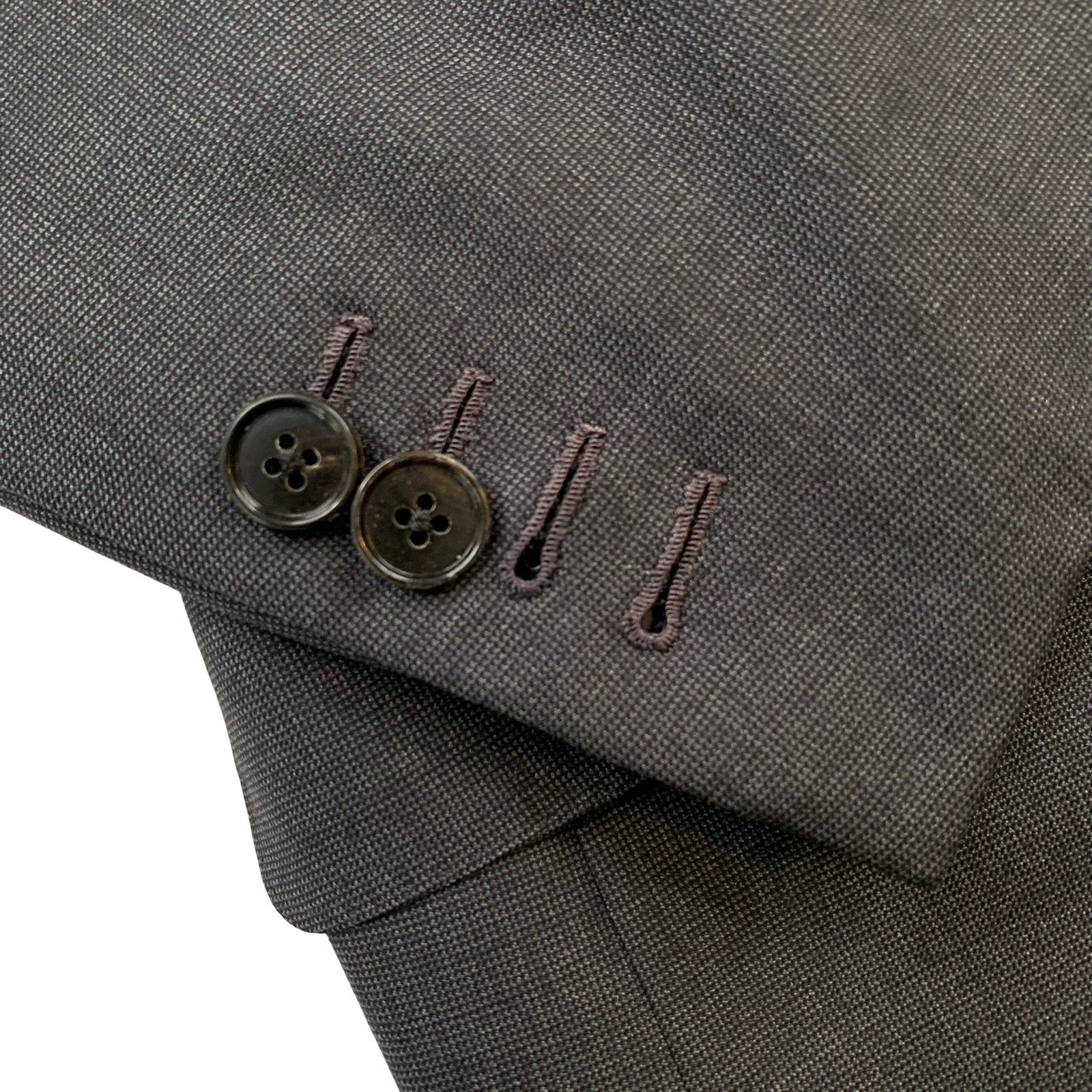 Mint! 38 R Ermenegildo Zegna » 15 Mil Mil 15 » Charcoal Micro Knit Wool Blazer