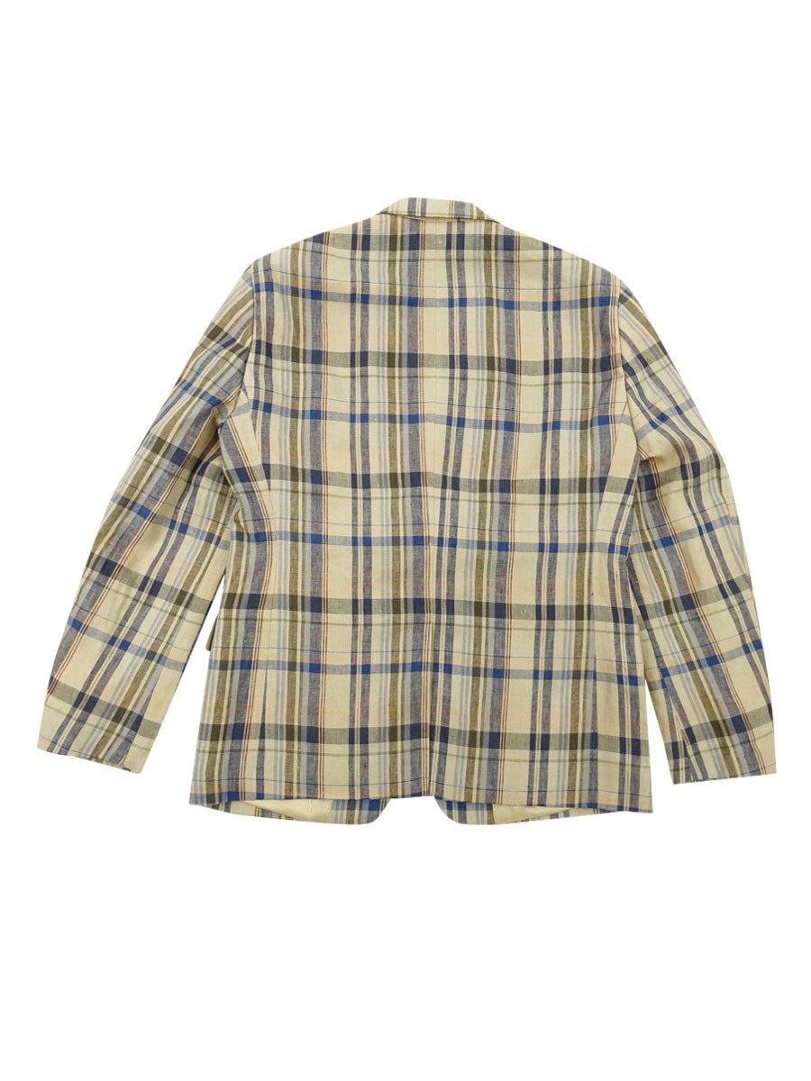 Lauren Ralph Lauren Men’s Classic-Fit Ultraflex Linen Blazer (44L, Tan/Blue)