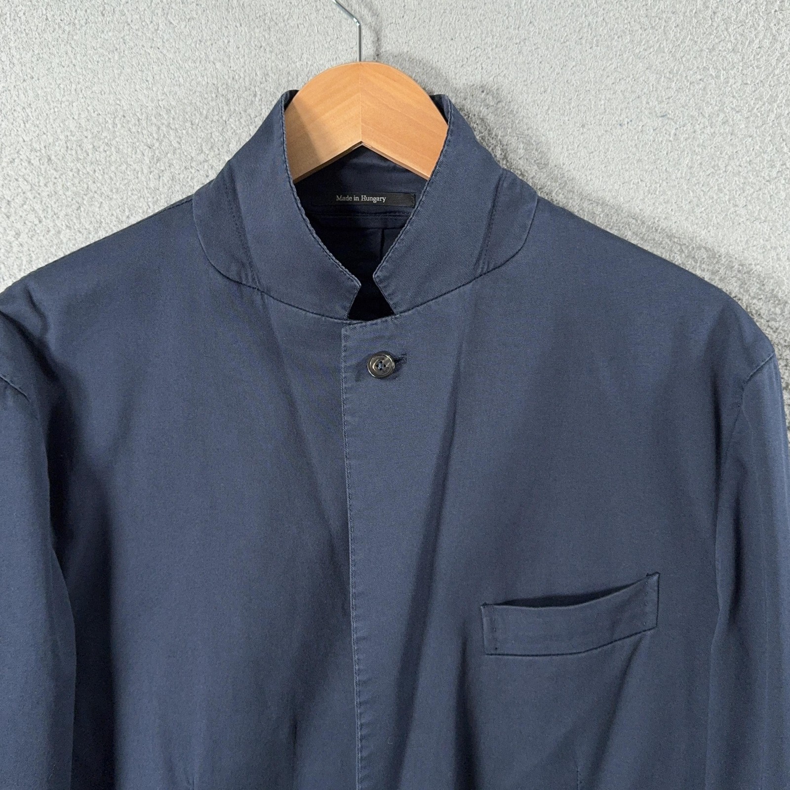 Ermenegildo Zegna Blazer Mens 56 IT 46 US Navy Cotton Stretch Unstructured Chore