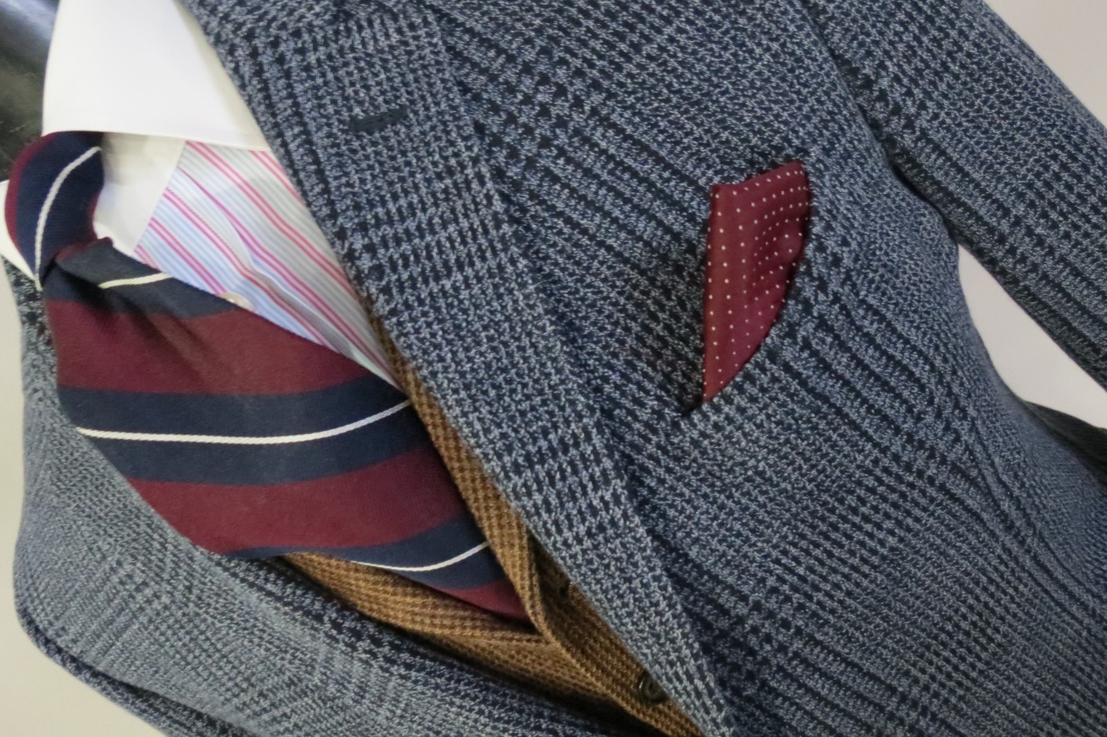 Brooks Brothers 1818 Regent Italy Dondi Jersey tweed knit sport coat 44 S