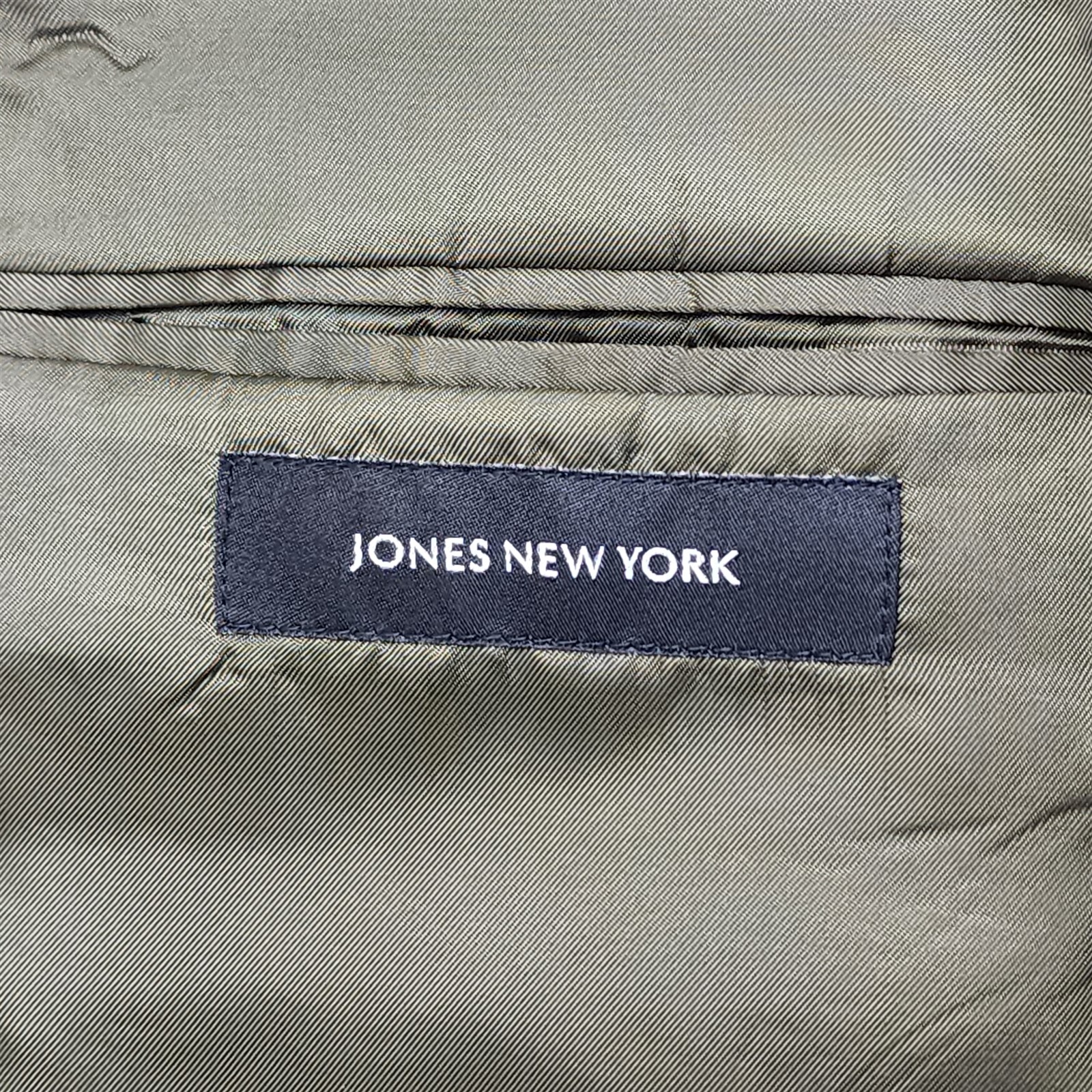Jones New York 54L 48×32 Dark Olive Green Wool Blend 2Btn Mens Jacket Pants Suit