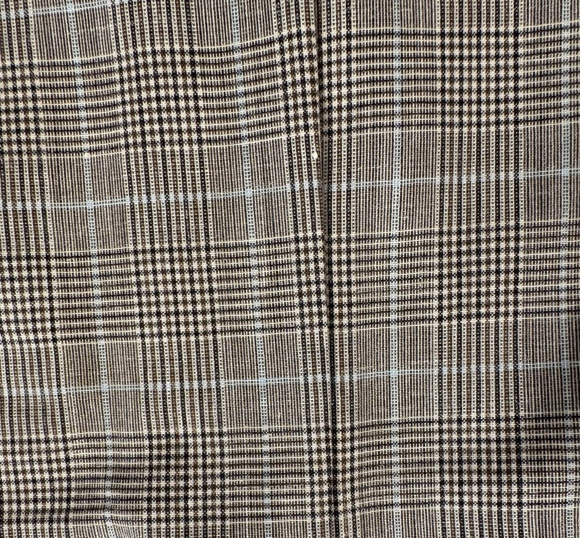 Stafford Blazer Mens 46 Reg Brown Plaid Classic Fit Sport Coat Jacket GlenPlaid