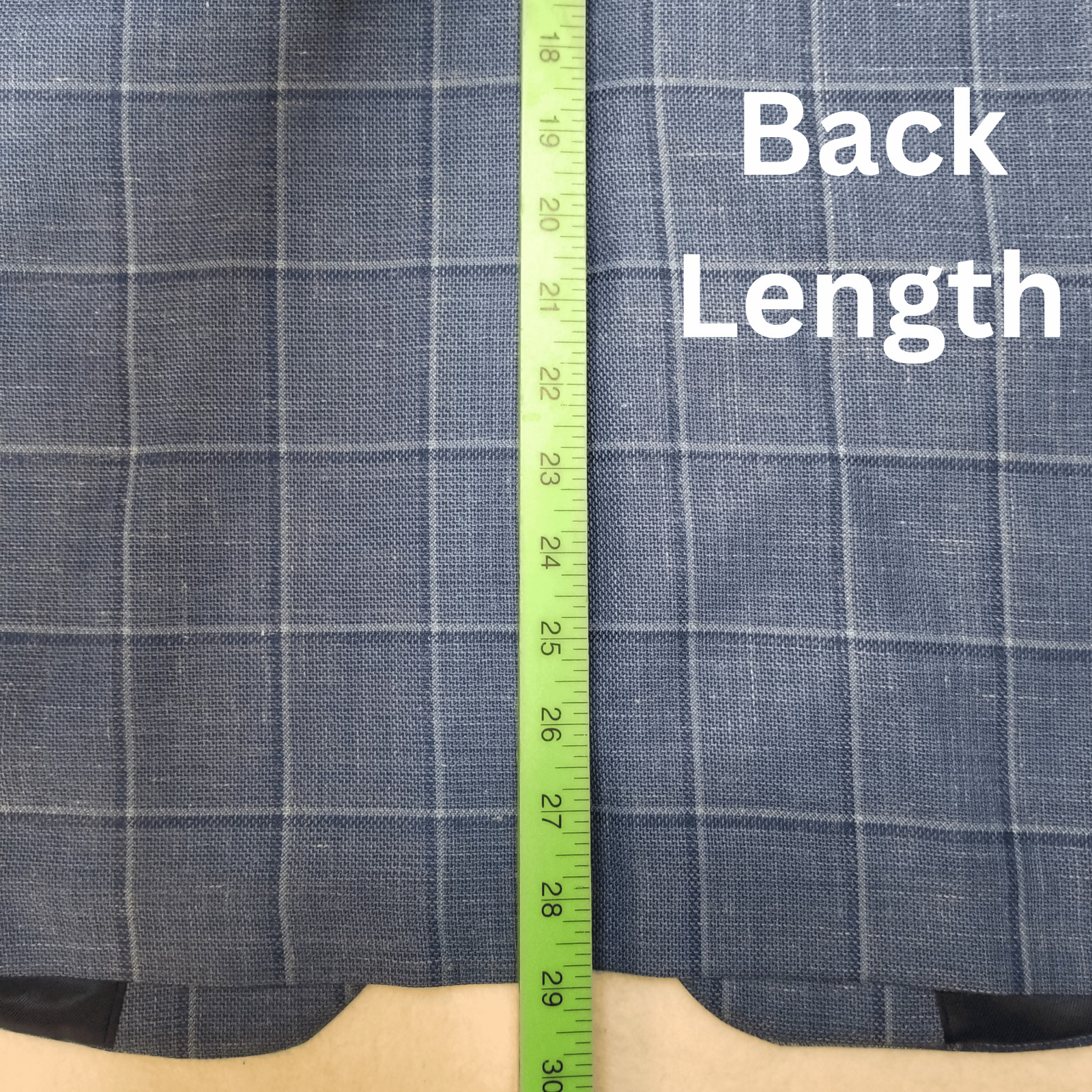 Stafford Mens Unstructured Unlined Lite Blazer 42S Blue Windowpane Sport Coat
