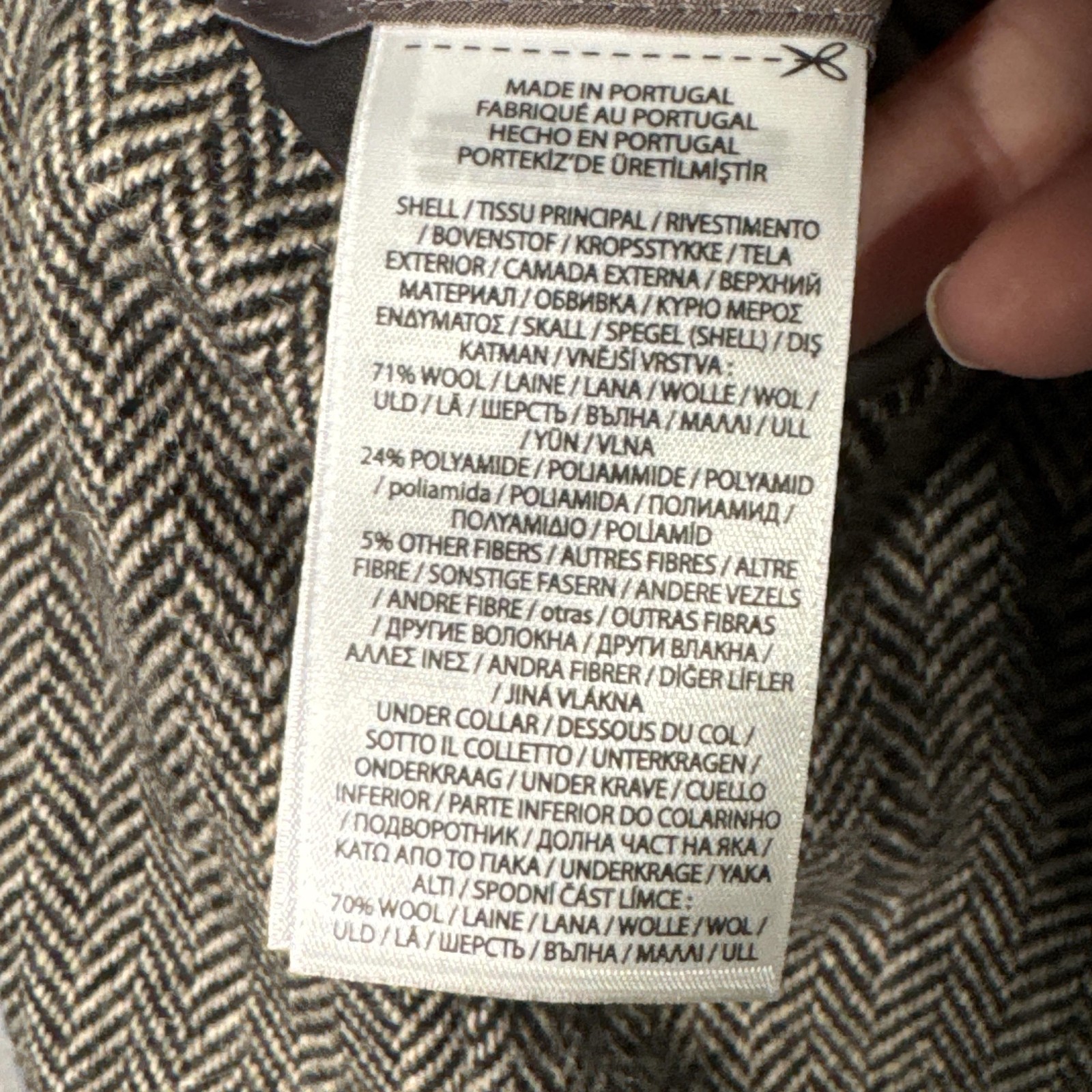Polo Ralph Lauren Blazer Mens 38R Black Herringbone Wool Soft Sport Coat