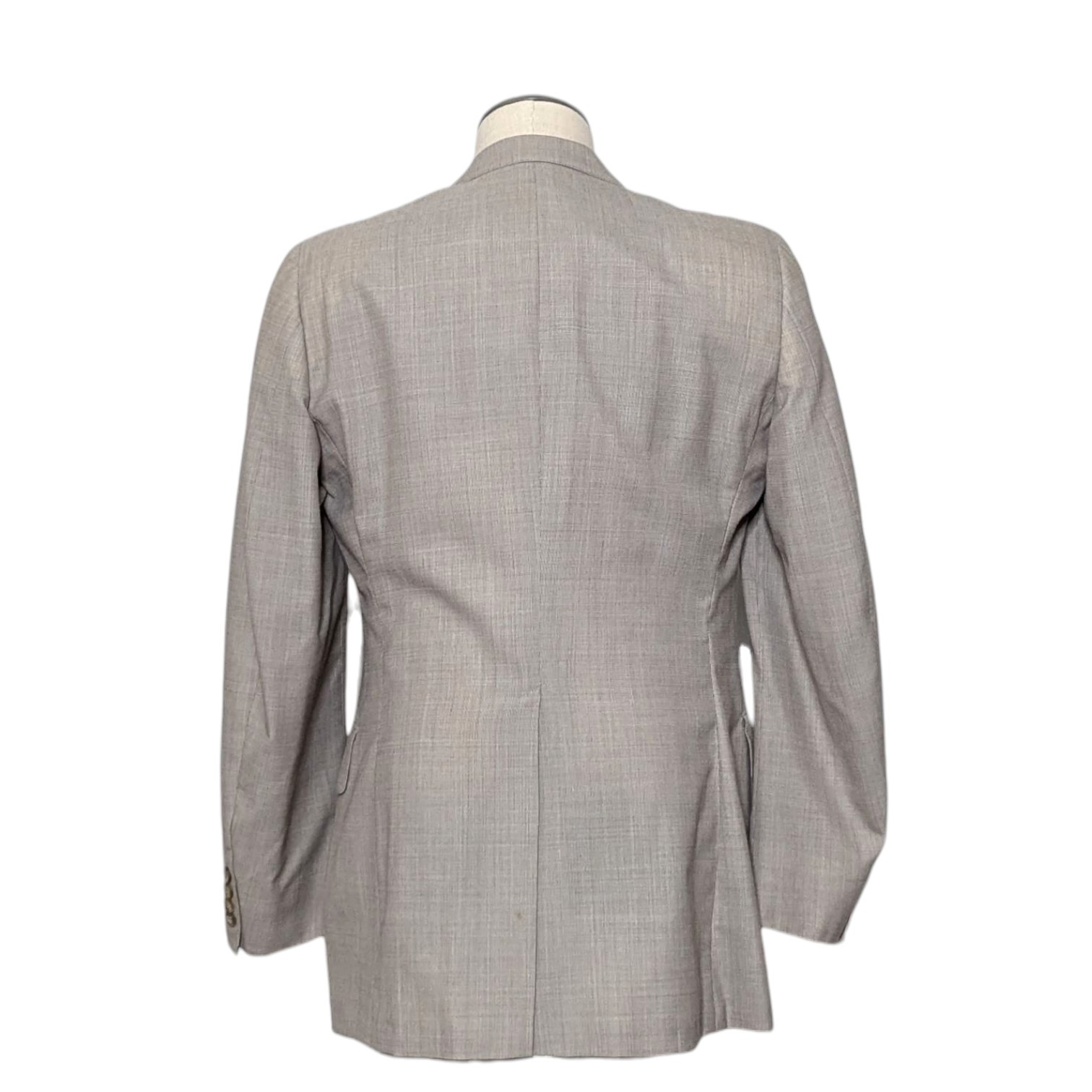 Vintage Chaps By Ralph Lauren 3-Piece Suit Tan Crosshatch Preppy Old Money Rich