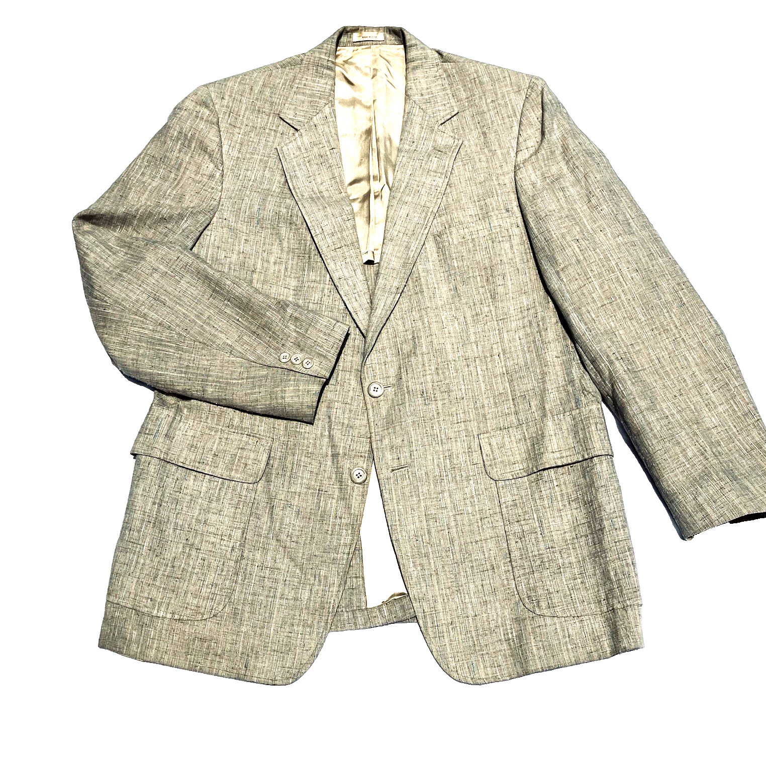 Regent Clothes Sport Coat Vintage Fleck Tan Summer 42 43 Retro Academia Preppy