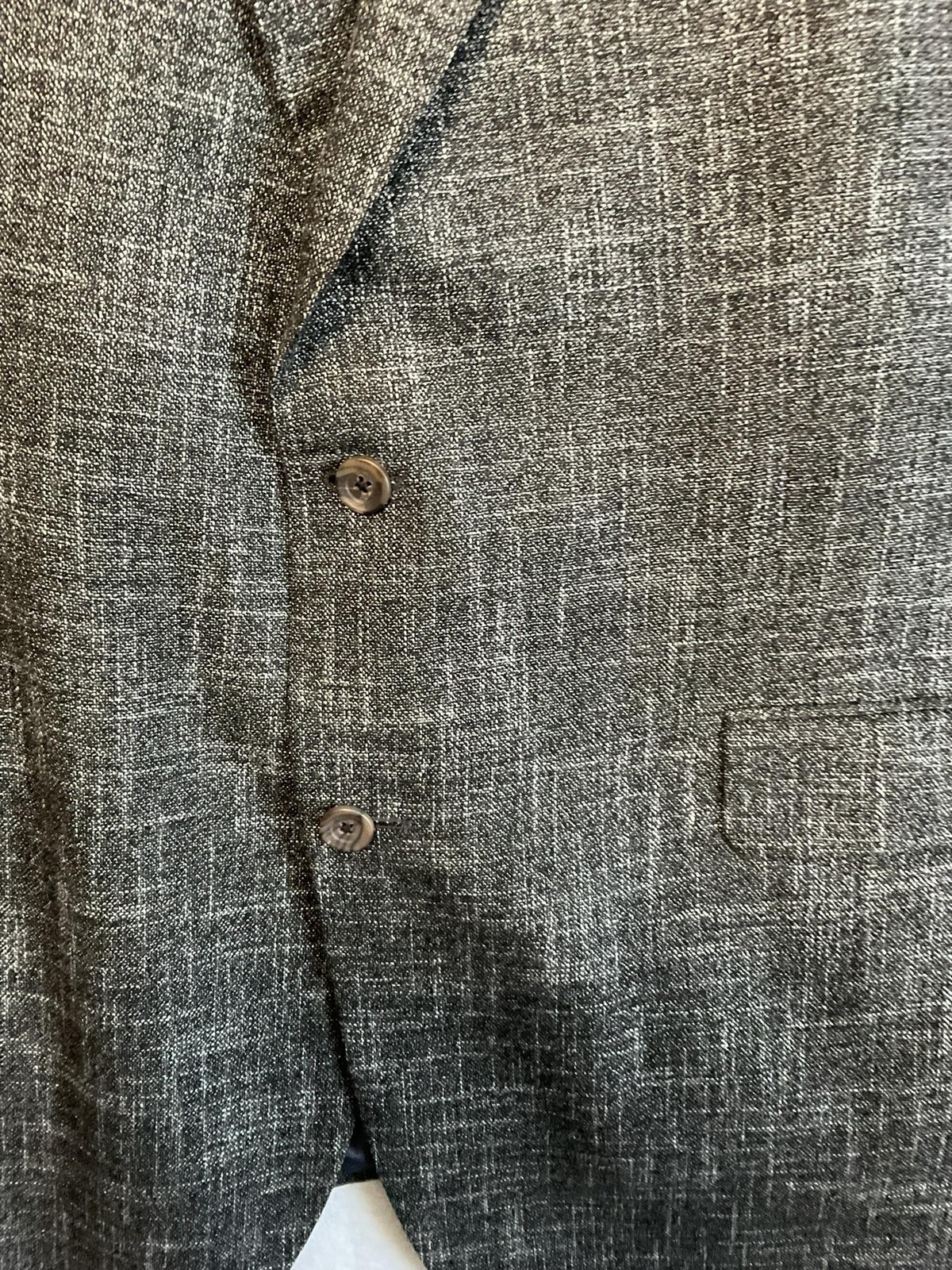Jack Victor Sport Coat Mens 46L Gray Wool Bamboo Tweed Blazer Business Canada