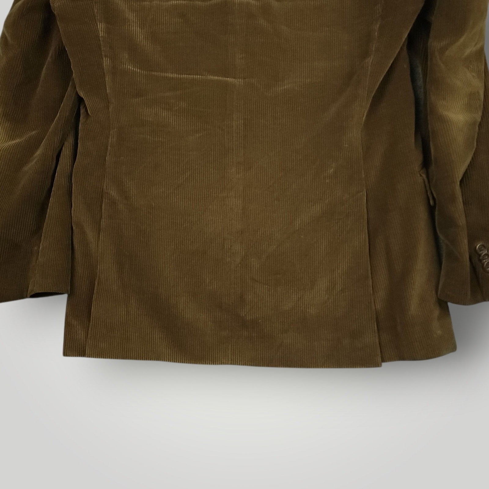 Banana Republic Hacking Jacket 38R Y2k Wide Wale Corduroy Cotton Cashmere Brown