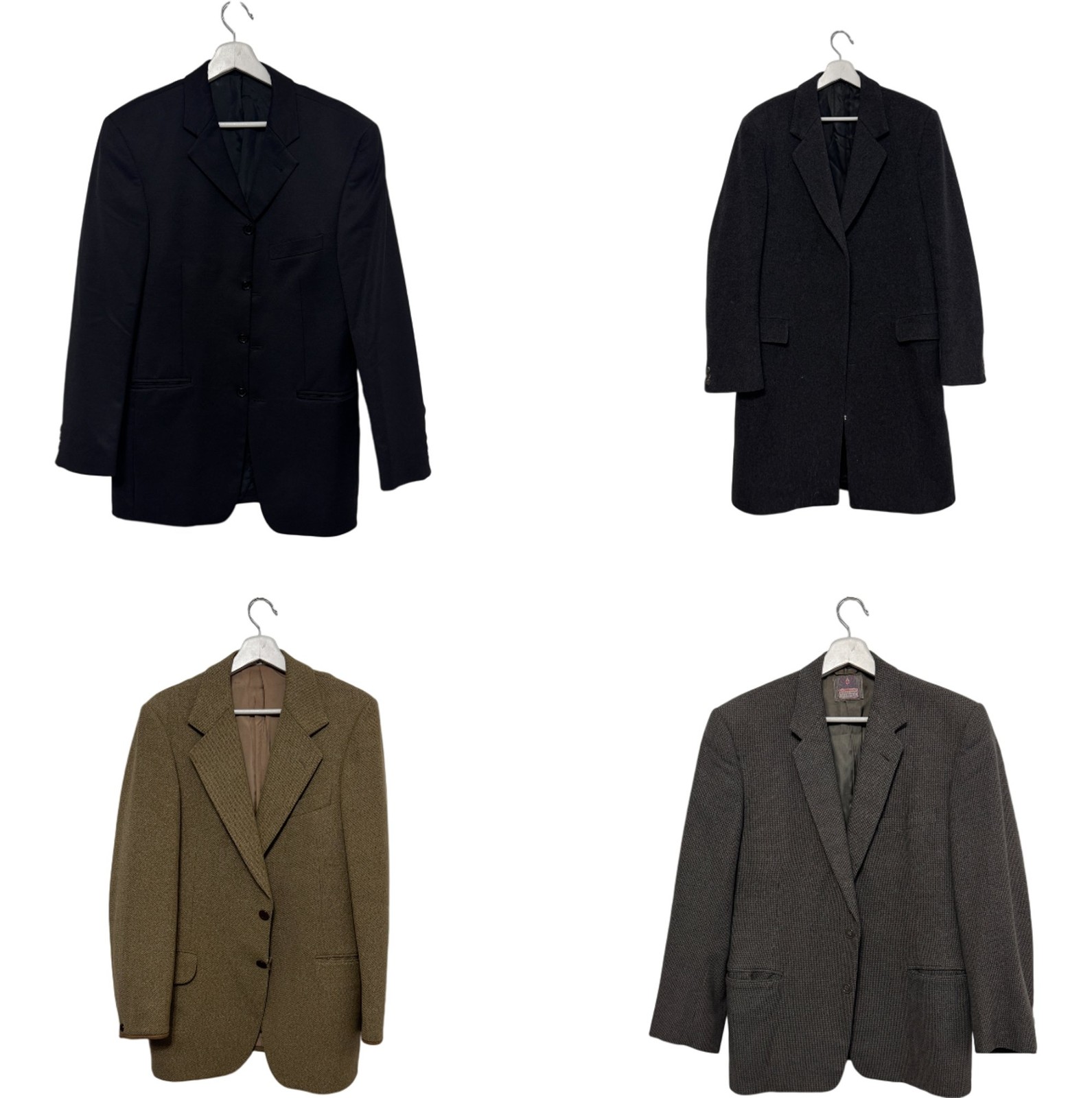 Vintage Men’s Tailored Jacket Bundle Wool Cashmere Tweed Coats Various Sizes