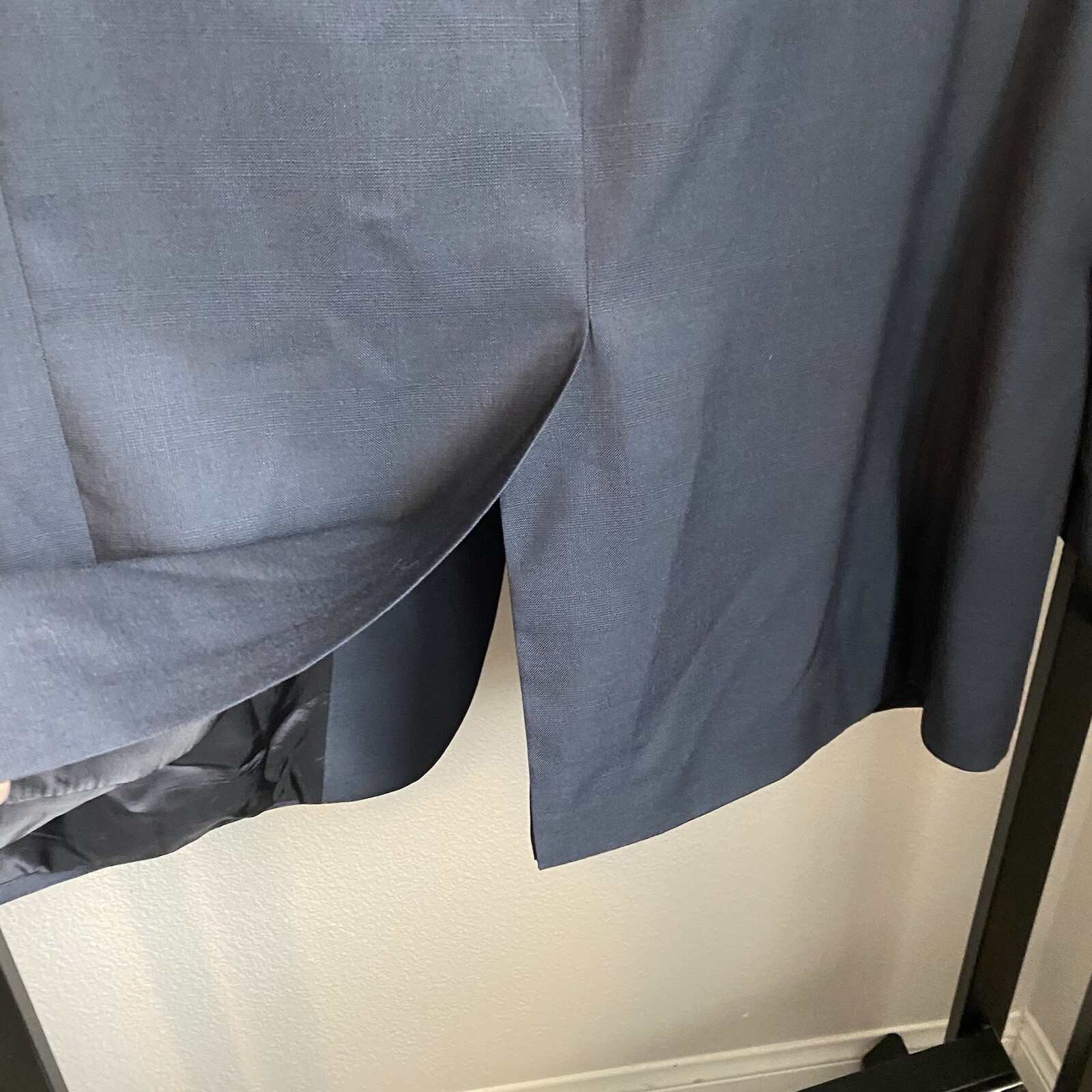 Brooks Brothers 346 Wool Blazer Mens 46L Suit Jacket Sport Coat Navy Blue