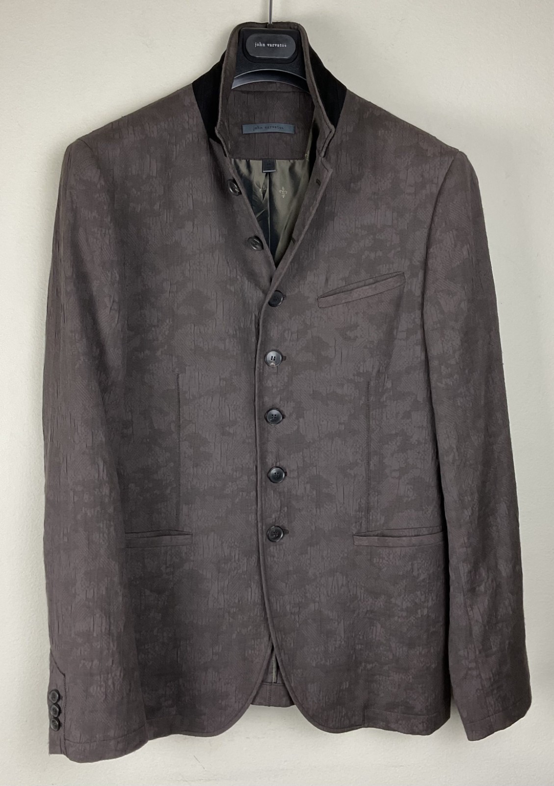 $1398 John Varvatos Collection Multi-Button Jacquard Blazer Jacket EU48 US38