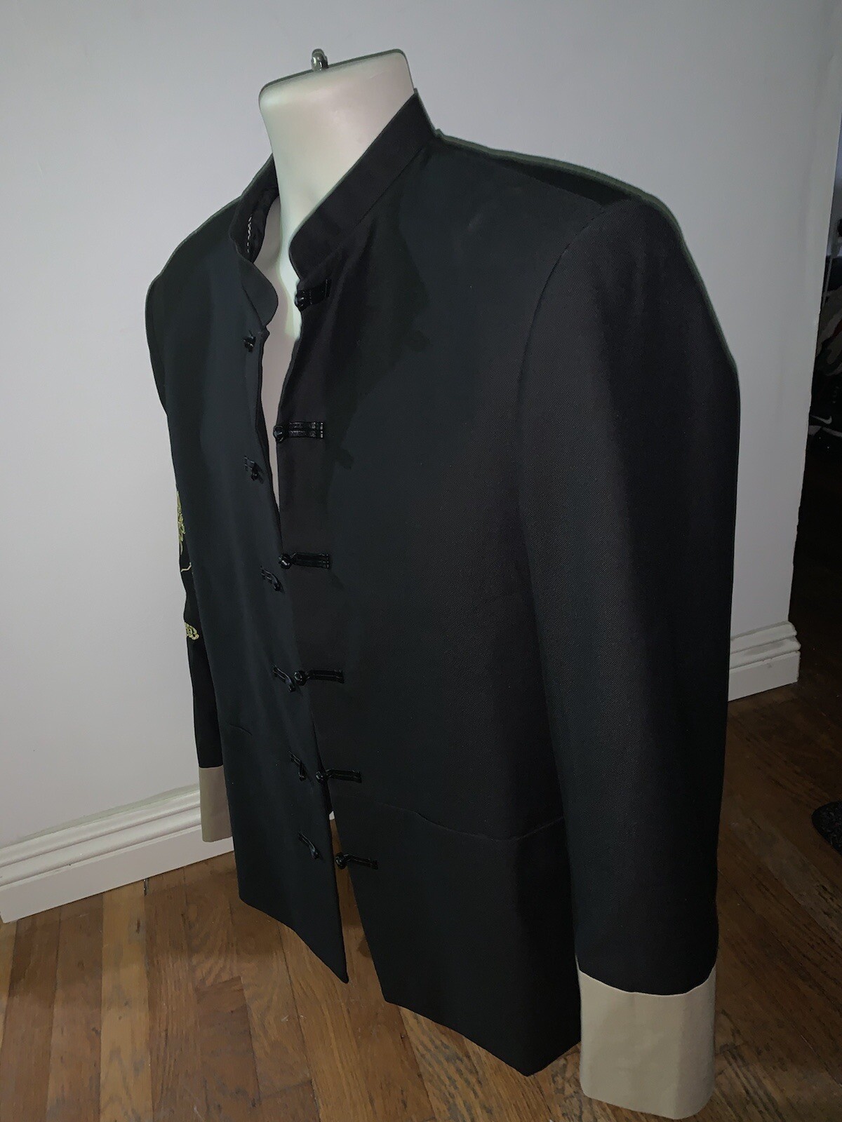 Men’s Costume Formal Blazer Jacket Single Breasted Chinese Style Halloween