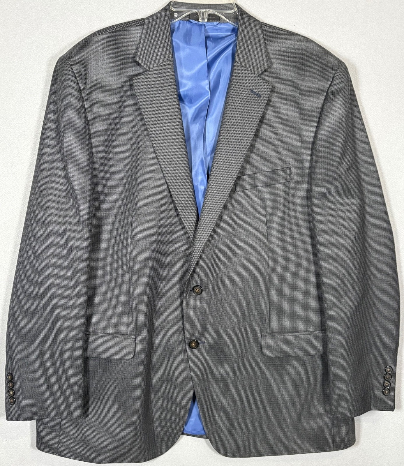 Chaps Ralph Lauren Blazer Mens 48L Gray Poly Rayon Blend Sportscoat