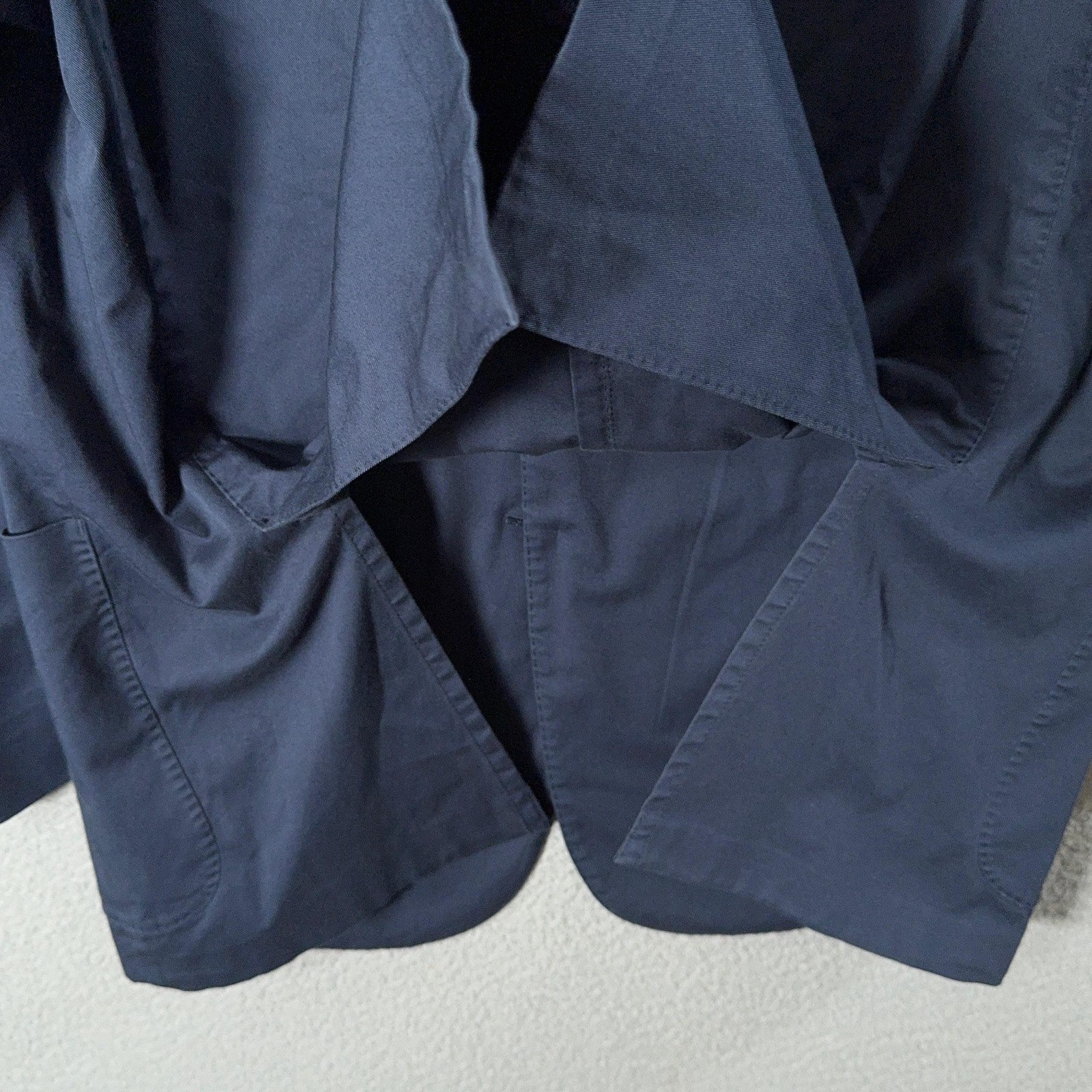 Ermenegildo Zegna Blazer Mens 56 IT 46 US Navy Cotton Stretch Unstructured Chore