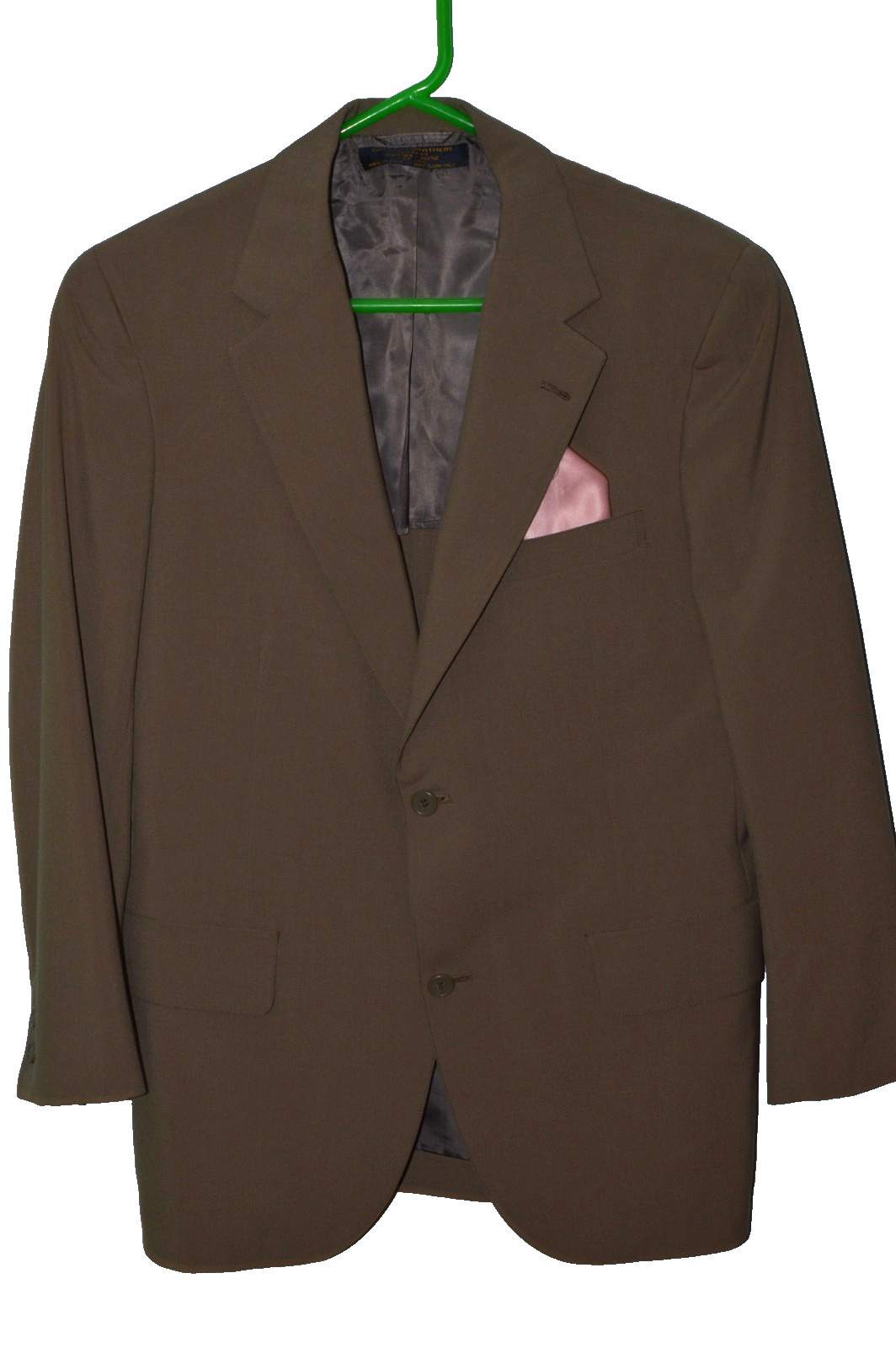 38S 38 Short S Vintage Brooks Brothers Makers Green Wool Sport Coat Blazer Suit