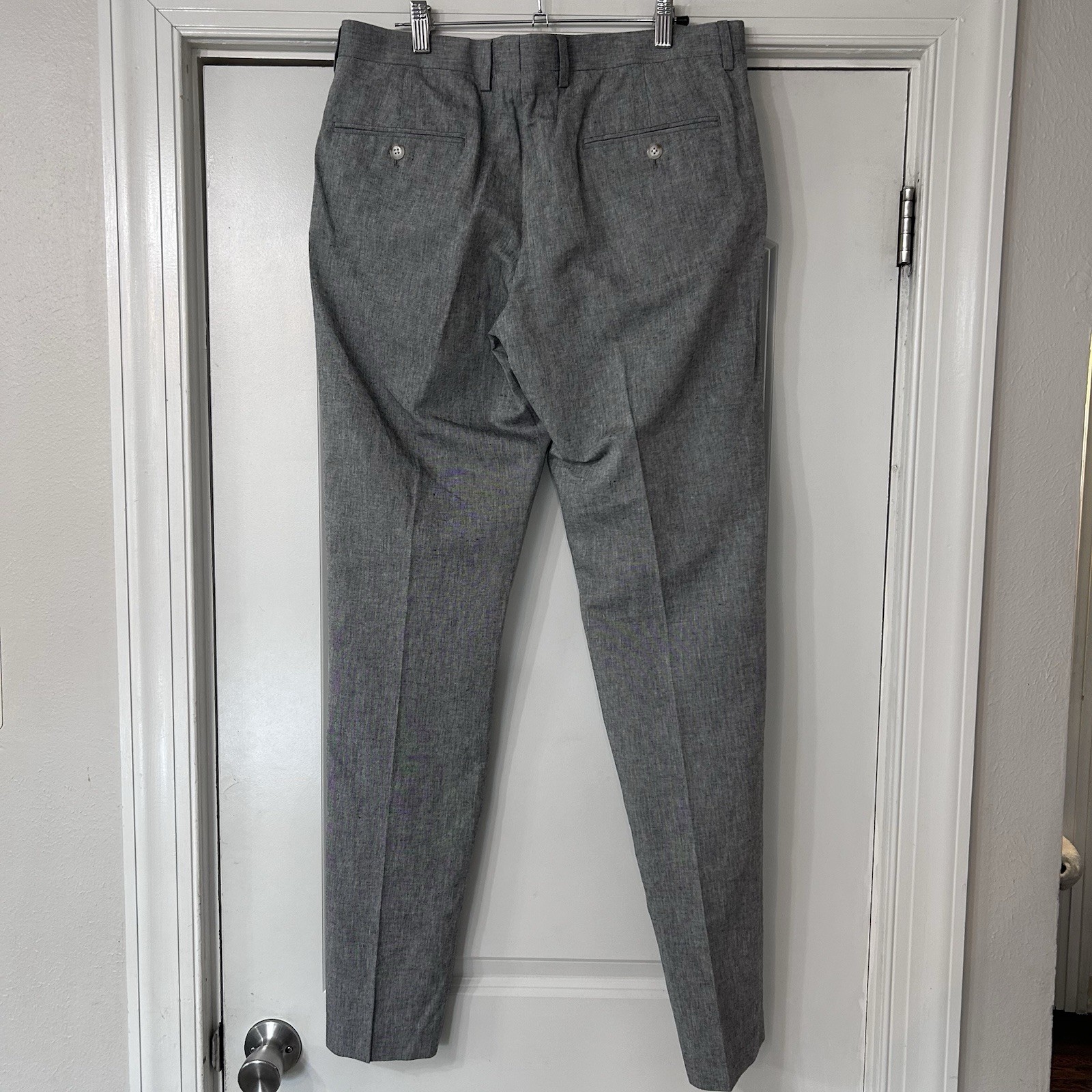 J Crew Unstructured Ludlow Summer Suit Men’s 40L 32×34 Slim Gray Somelos Cotton