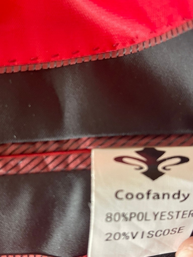 Coofandy Mens Jacket Extra XLarge Suit Pockets One Button Red Tails Padded
