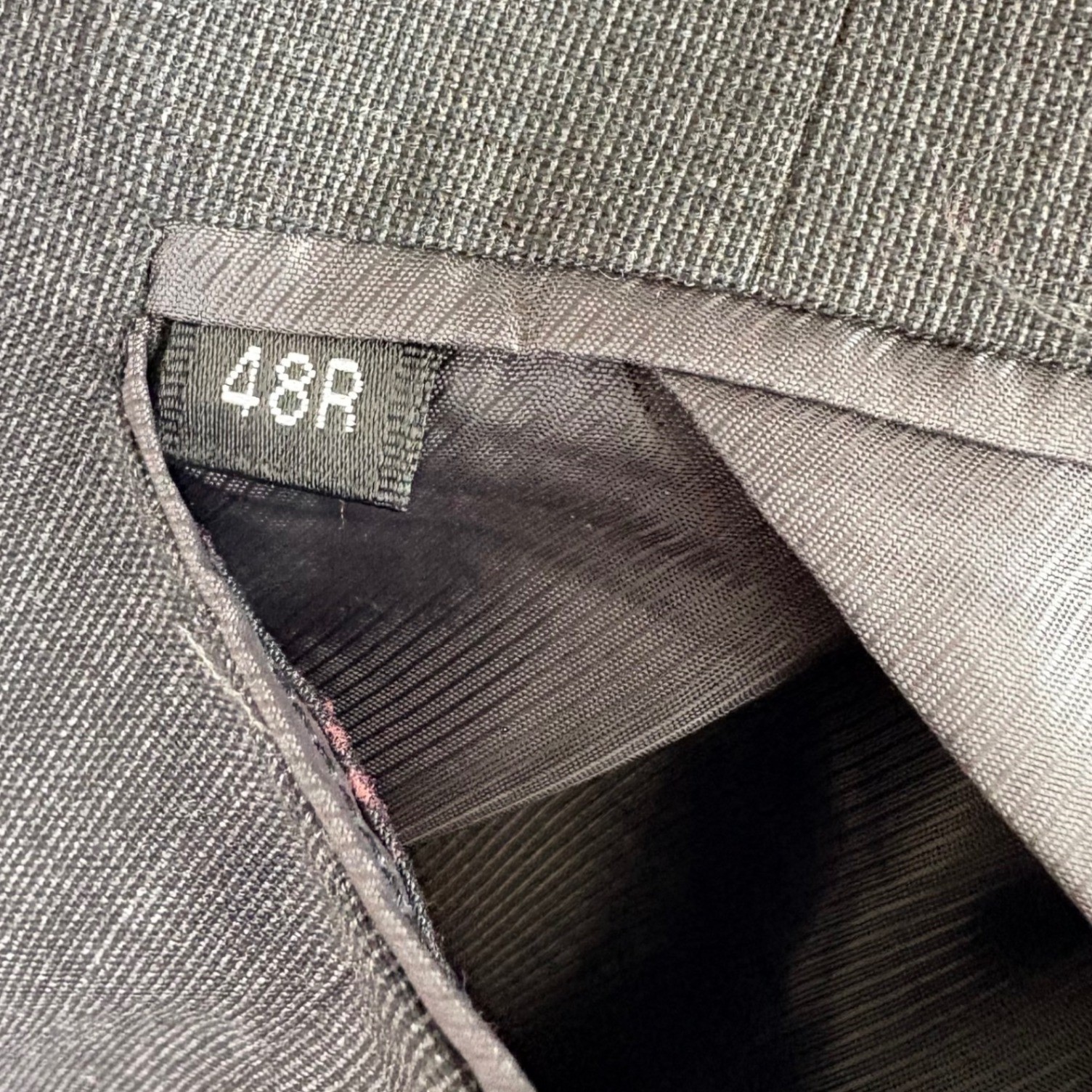 Ferretti Uomo Mens 48R Charcoal Gray Super 100s Merino Wool Blazer Jacket