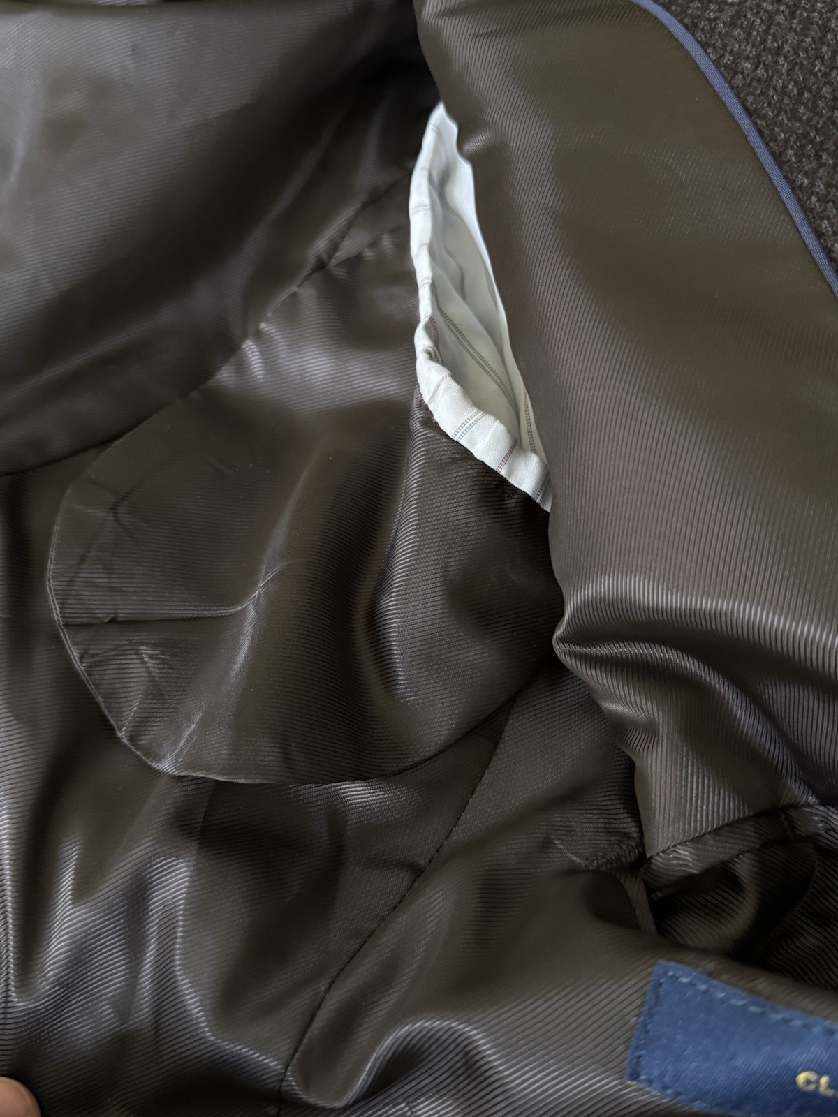 Stafford Sport Coat Merino Wool Mens 42 Reg Chocholate Brown Suit Jacket Classic