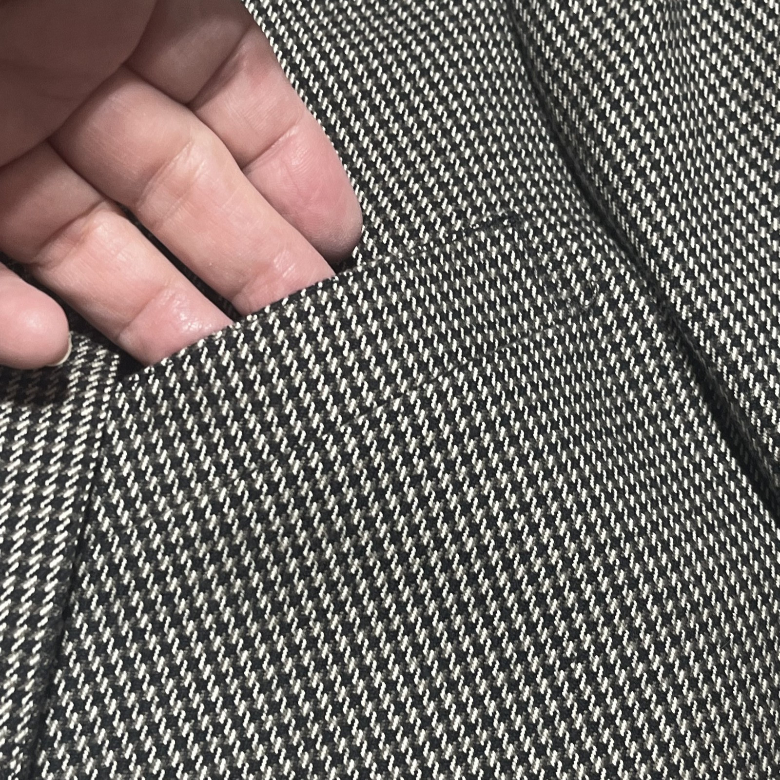 Norm Thompson Blazer Men Houndstooth Wool Elbow Patch Sport Coat Jacket USA READ