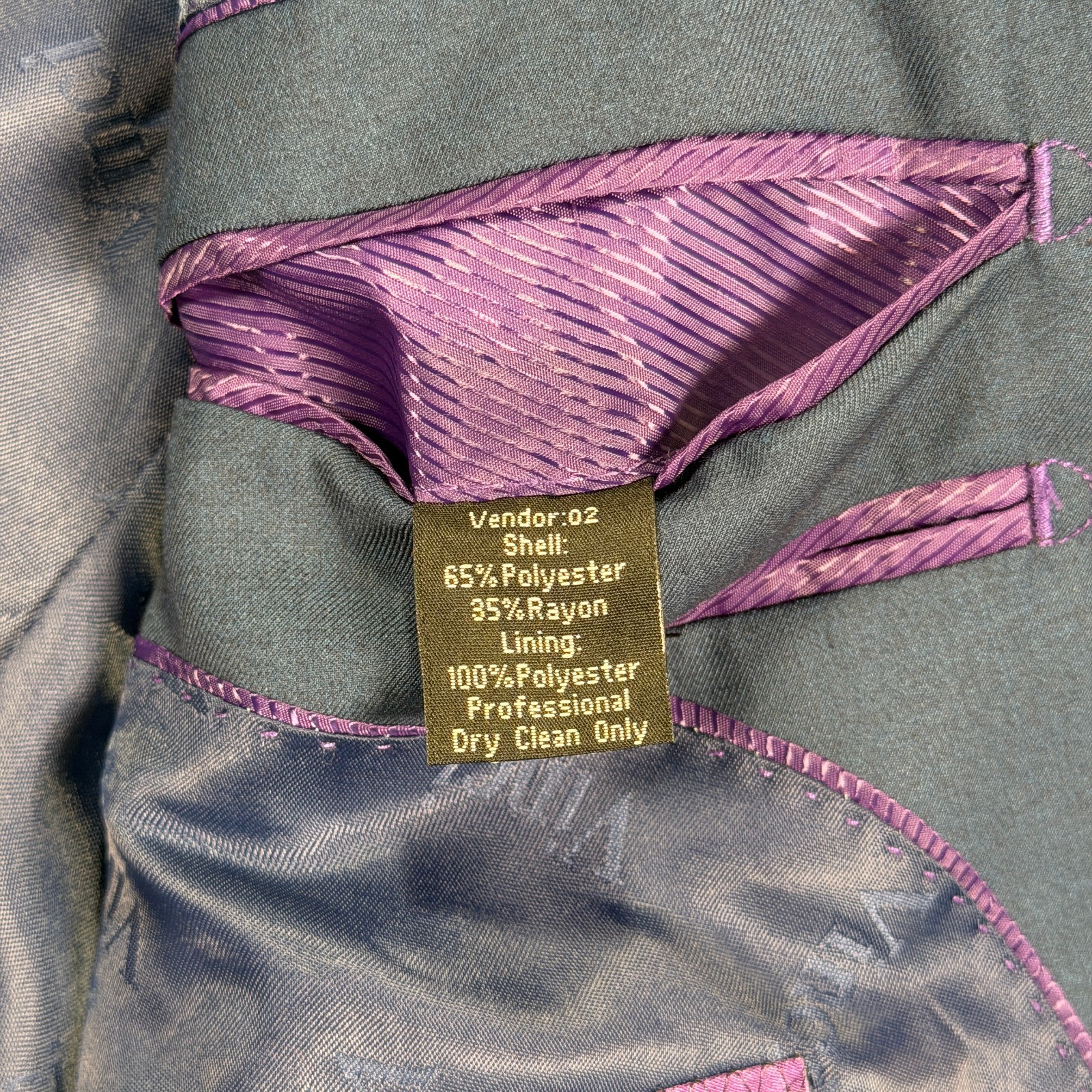 Vinci Super 150s Double Breasted Suit Jacket Blue 36S Zegna Fabric NWT