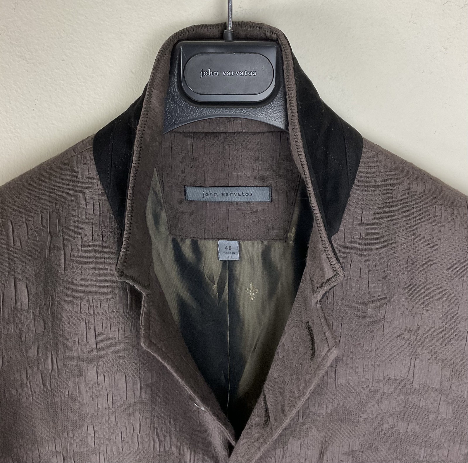 $1398 John Varvatos Collection Multi-Button Jacquard Blazer Jacket EU48 US38