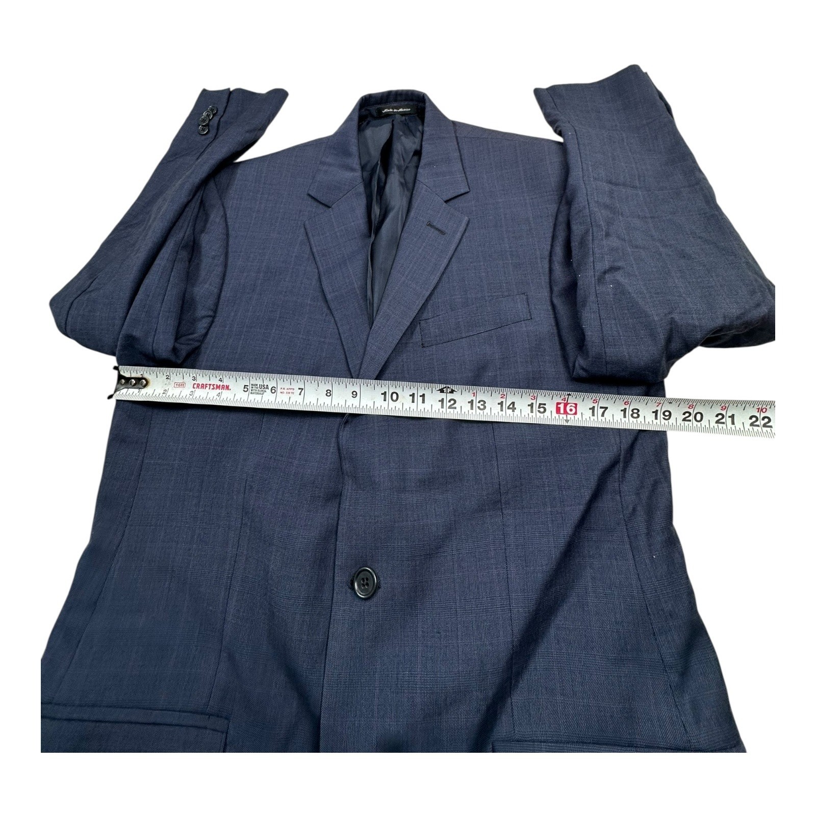 Michael Kors Men’s Wool Blend Pinstripe Suit Jacket Blazer Dark Gray 38R
