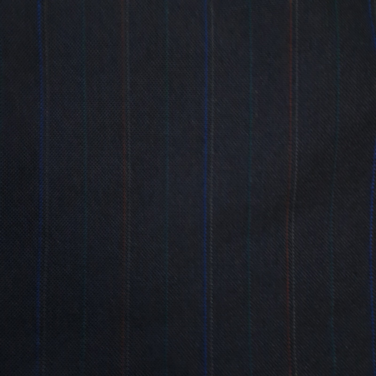 Towncraft Mens 43R 47″ Blazer Sport Coat Suit Jacket Navy Blue Striped 2 Button