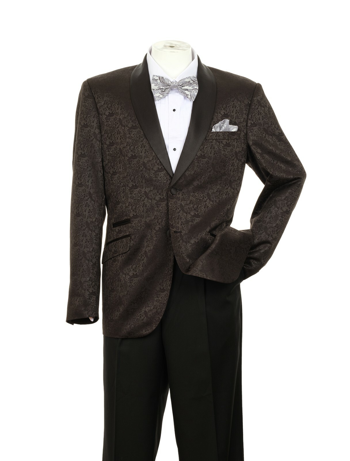 MEN’S TUXDEO SLIM JACKET BLAZER 2 BUTTON 3 COLORS DESIGN BY FORTINO LANDI T817