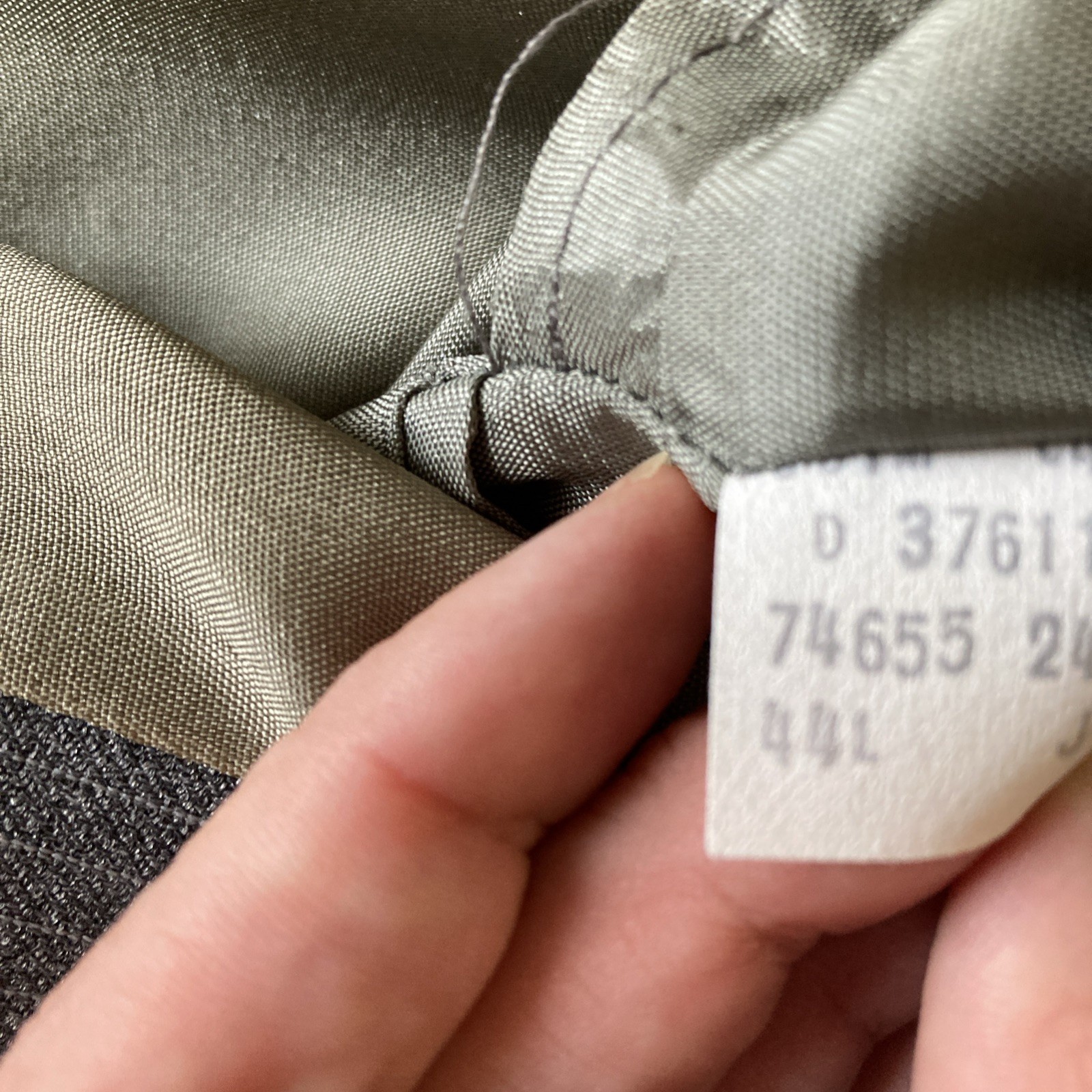 Levi’s Action Mens Vtg Suit Sz 44L 36X30 Gray Pinstripe 70s Retro Single Vented