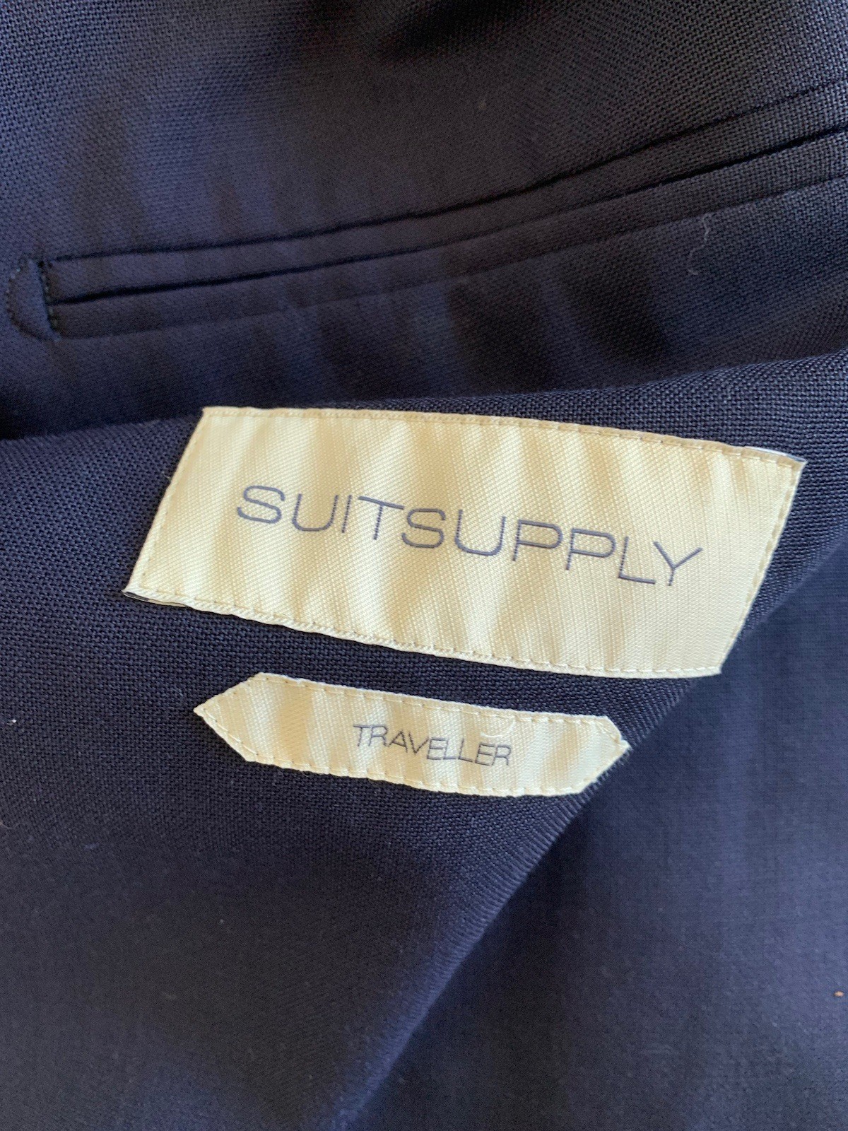 Suitsupply Men’s US 38 Havana Patch Unlined Slim Fit Wool Stretch Jacket Blazer
