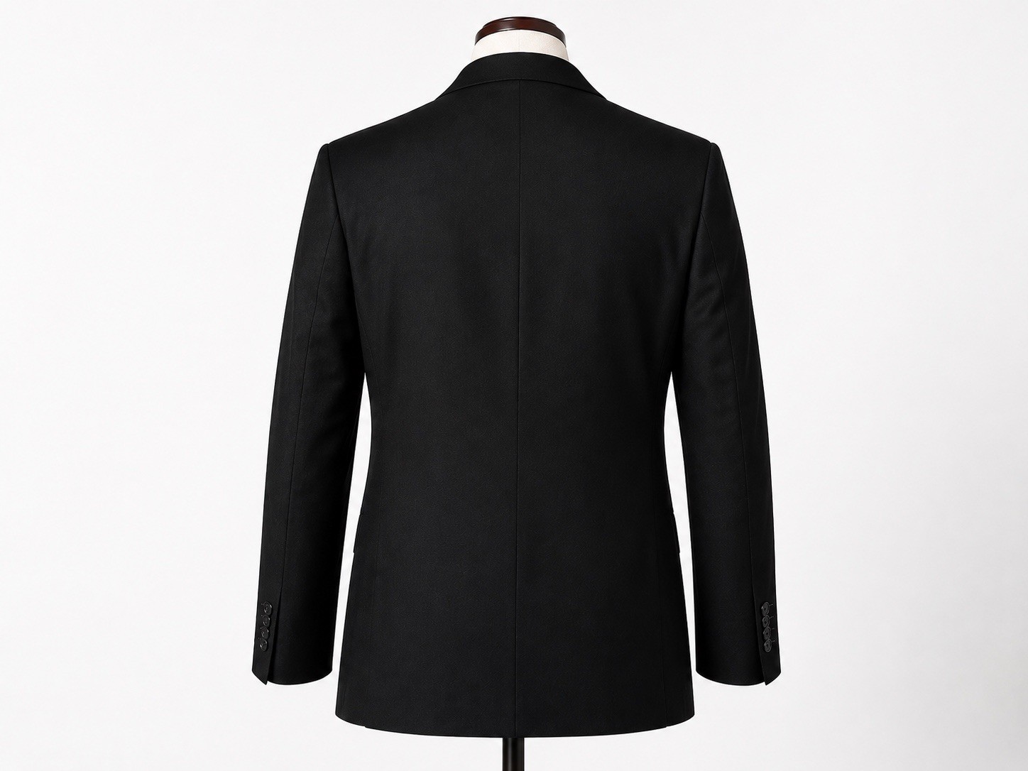 Ermenegildo Zegna Trofeo Black Wool Sport Coat Blazer Su Misura Men’s Size 42R