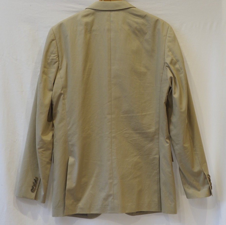 J.Crew Ludlow Blazer 40L Mens Beige Cotton Tailored Jacket Larusmiani Fabric
